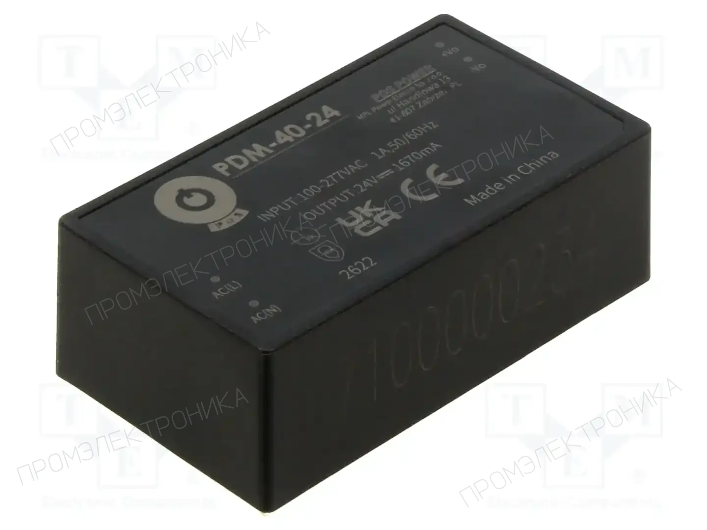POS PDM-40-24 — Преобразователи AC/DC для PCB