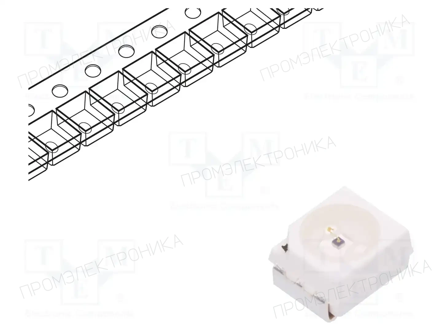 BROADCOM (AVAGO) HSMA-A101-S3WJ1 — Светодиоды SMD цветные