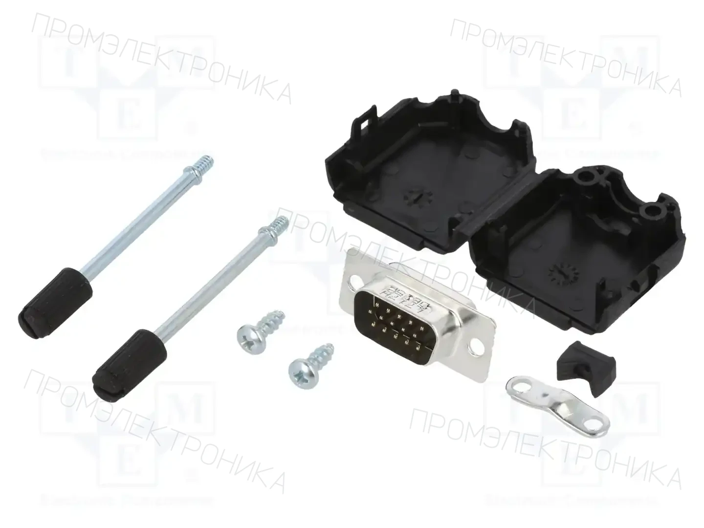 AMPHENOL COMMUNICATIONS SOLUTIONS L17DPPK09-BK+L717HDE15P — Комплектные штекеры D-Sub