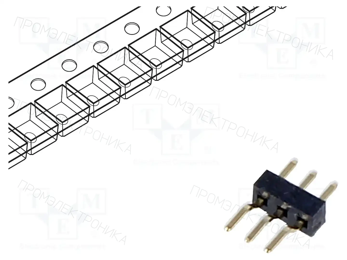 GCT BC034-03-A-V-0150-L-C — Штекерные планки и гнезда