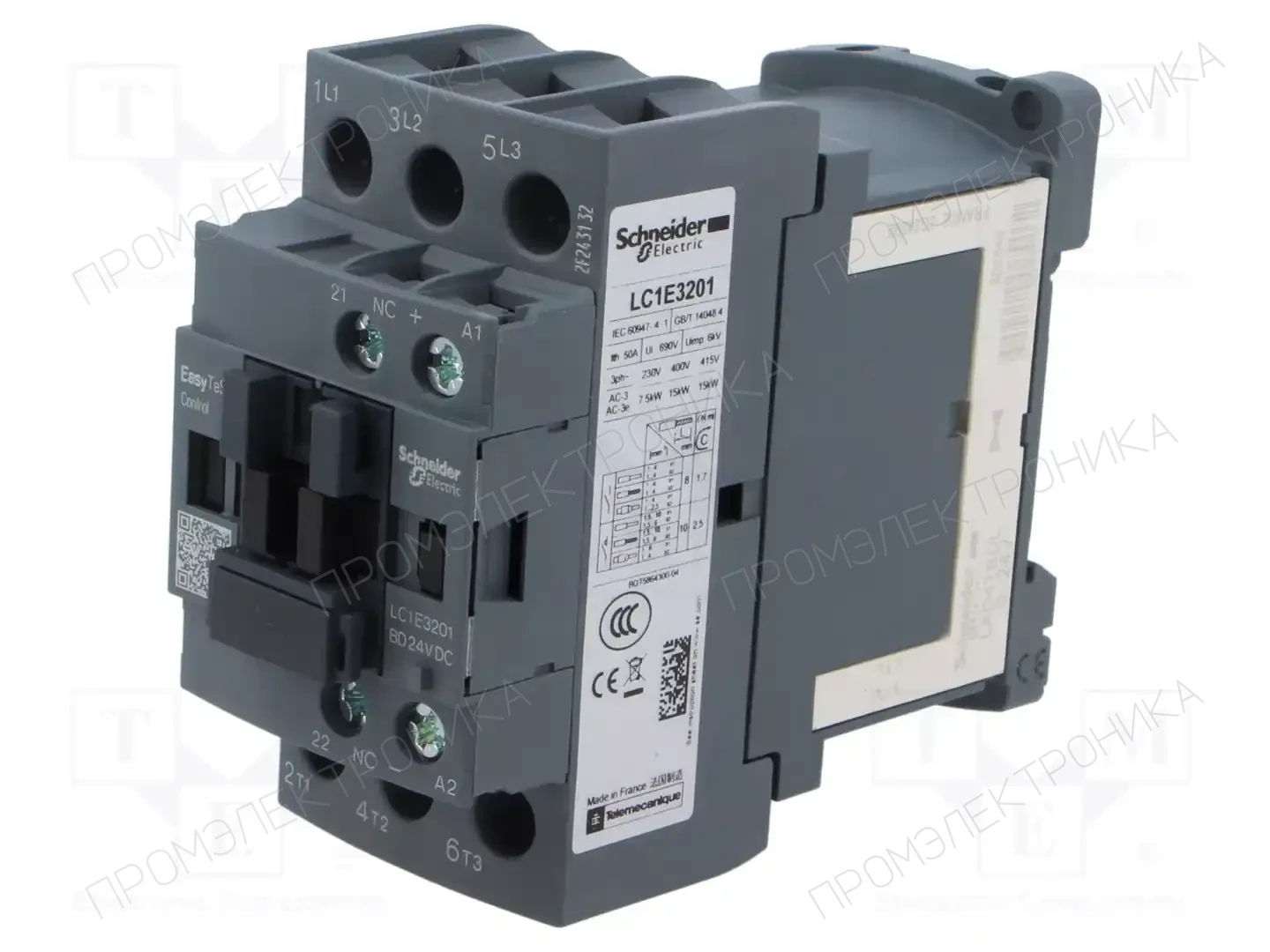SCHNEIDER ELECTRIC LC1E3201BD — Контакторы - главные модули