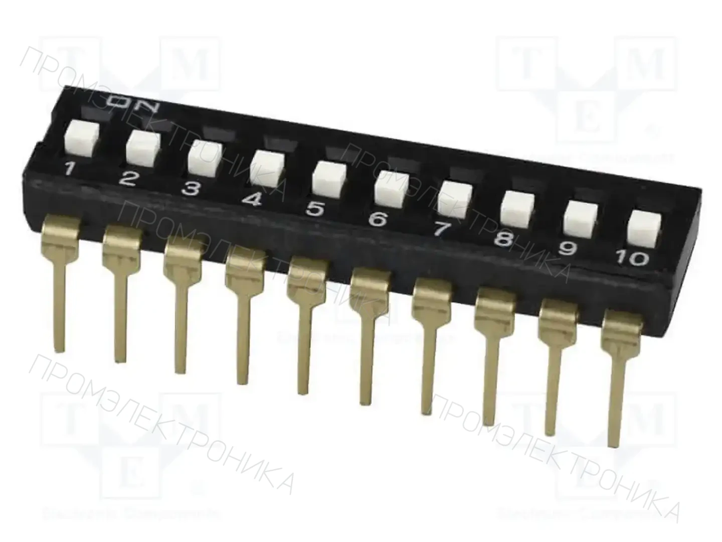 Same Sky® DS04-254-2L-10BK — Переключатели типа Dip-Switch