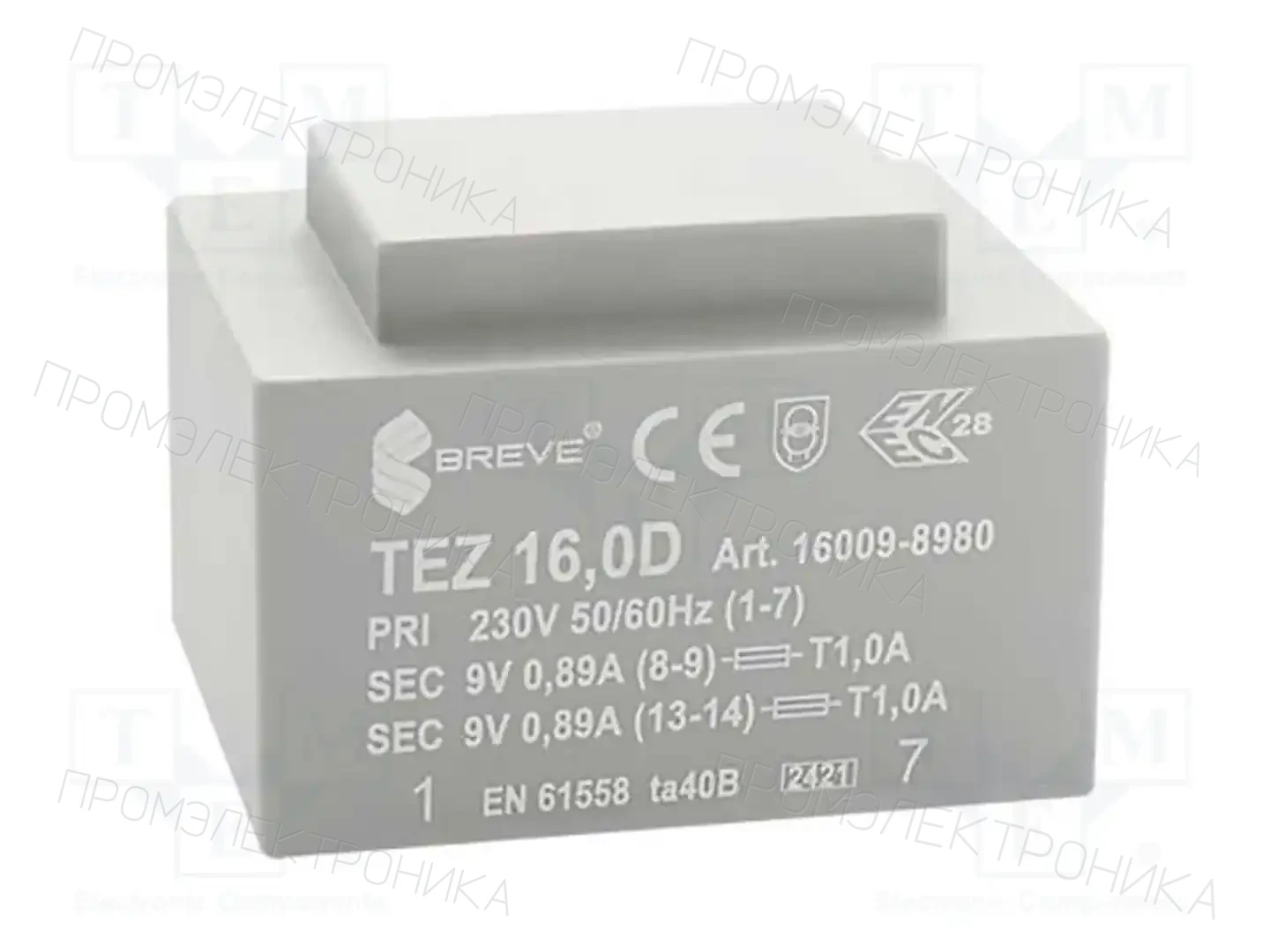 BREVE TUFVASSONS 16009-8980 — Трансформаторы PCB
