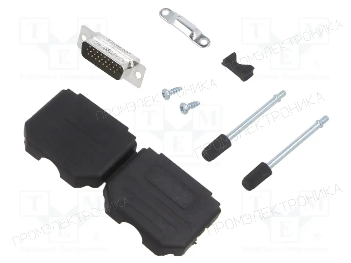 AMPHENOL COMMUNICATIONS SOLUTIONS L17DPPK15-BK+L717HDA26P — Комплектные штекеры D-Sub