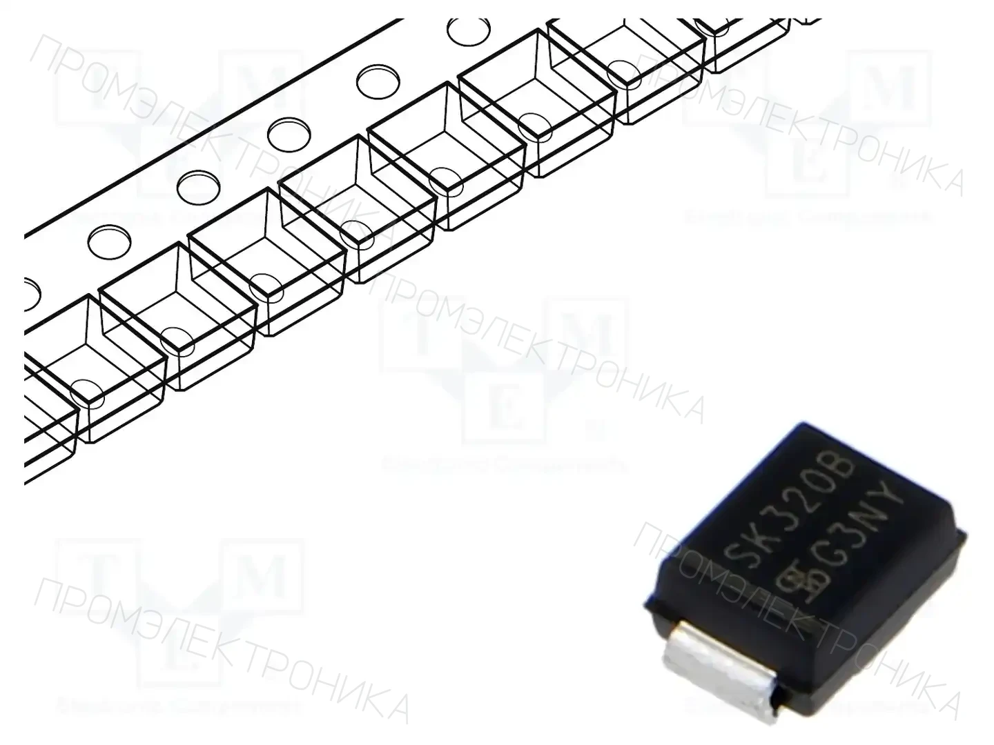 TAIWAN SEMICONDUCTOR SK320B — Диоды Шотки SMD