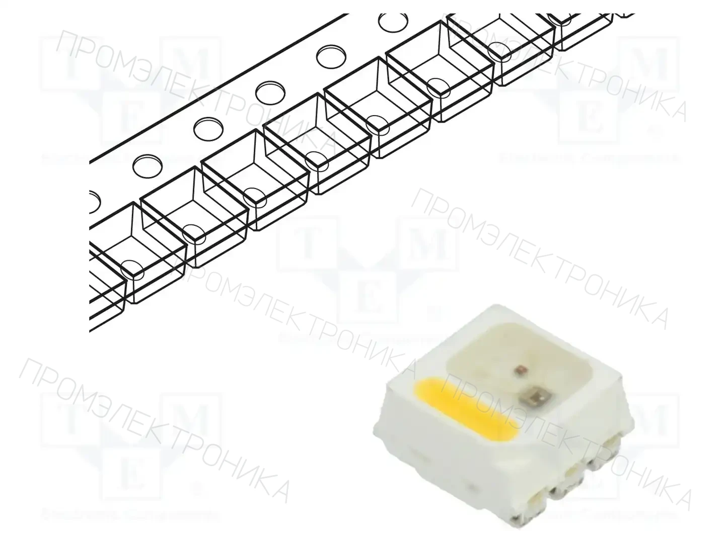 OPSCO Optoelectronics SK6812MINIRGBW-NW-P6-A — Светодиоды SMD цветные