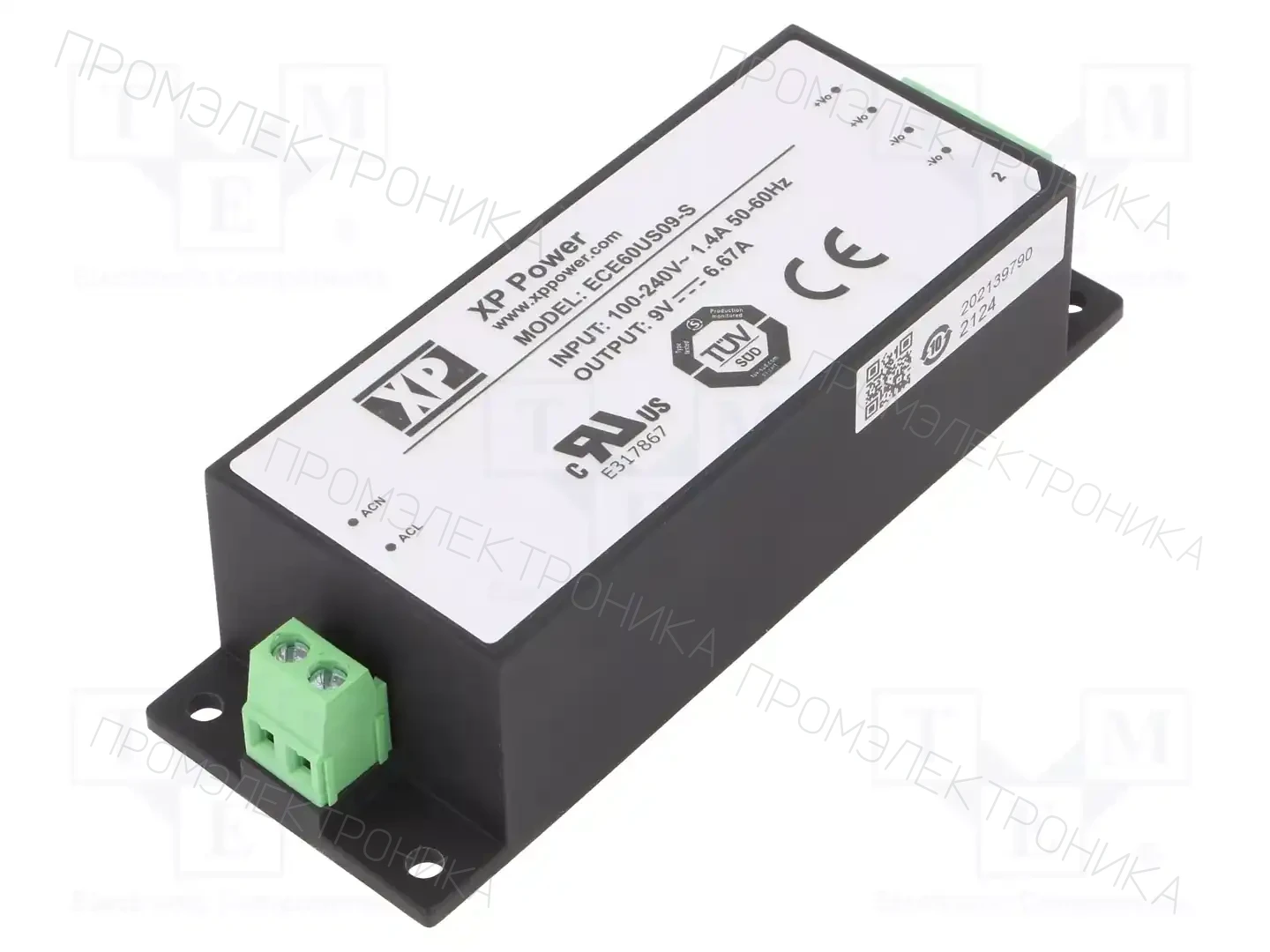 XP POWER ECE60US09-S — Блоки питания для встраивания