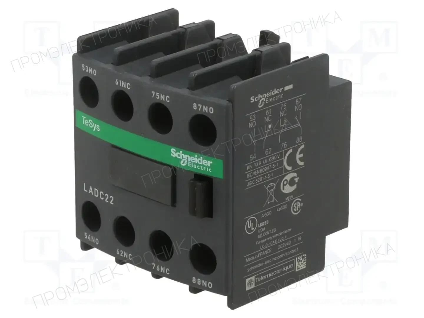 SCHNEIDER ELECTRIC LADC22 — Контакторы - дополнительное оборудование