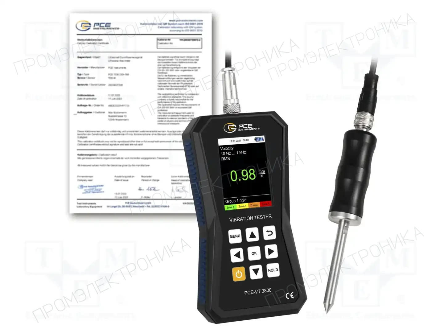 PCE INSTRUMENTS PCE-VT 3800S-ICA — Виброметры