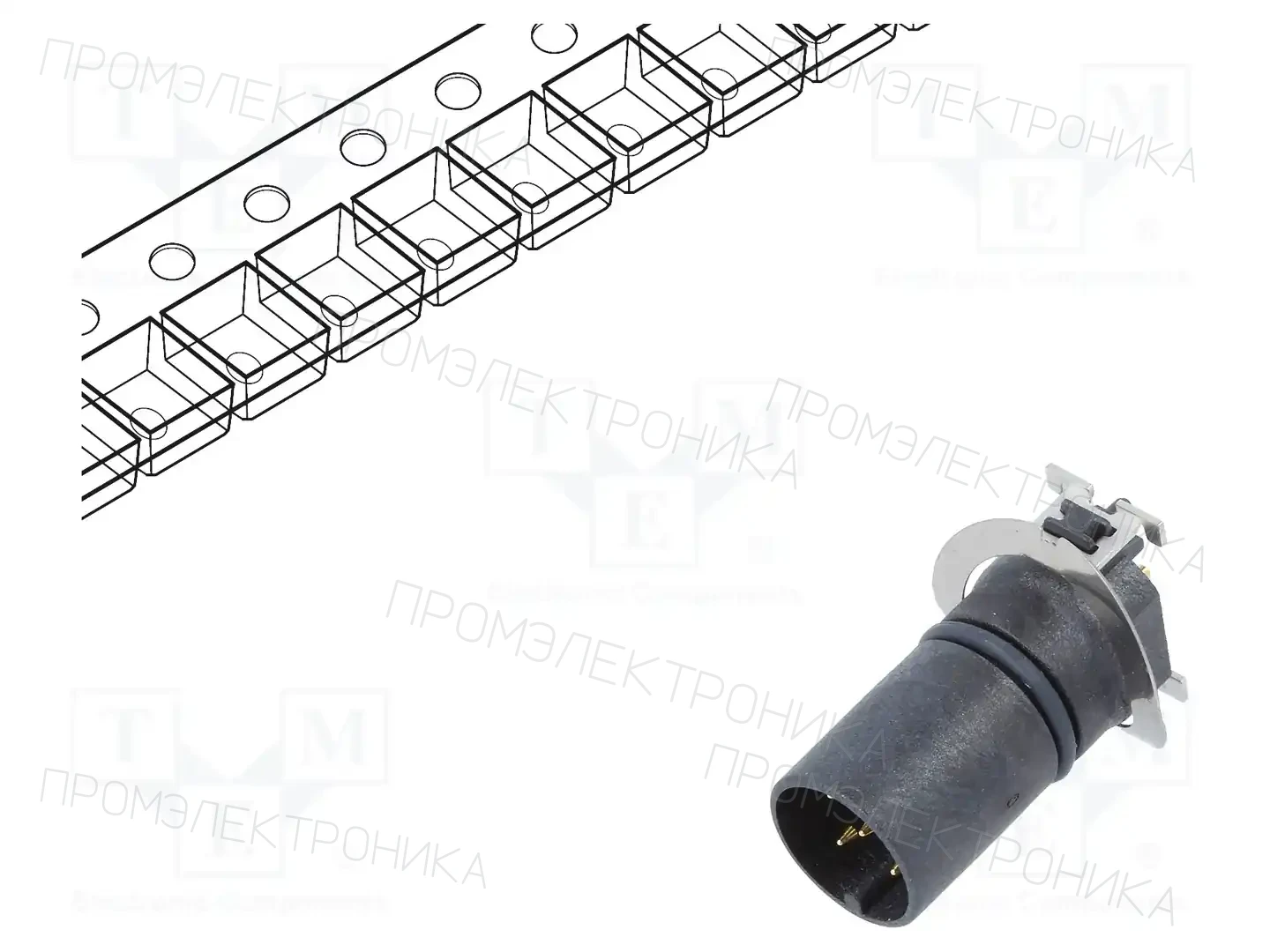 AMPHENOL LTW MSAS-05PMMT-EE0001 — Вилки и гнезда M12