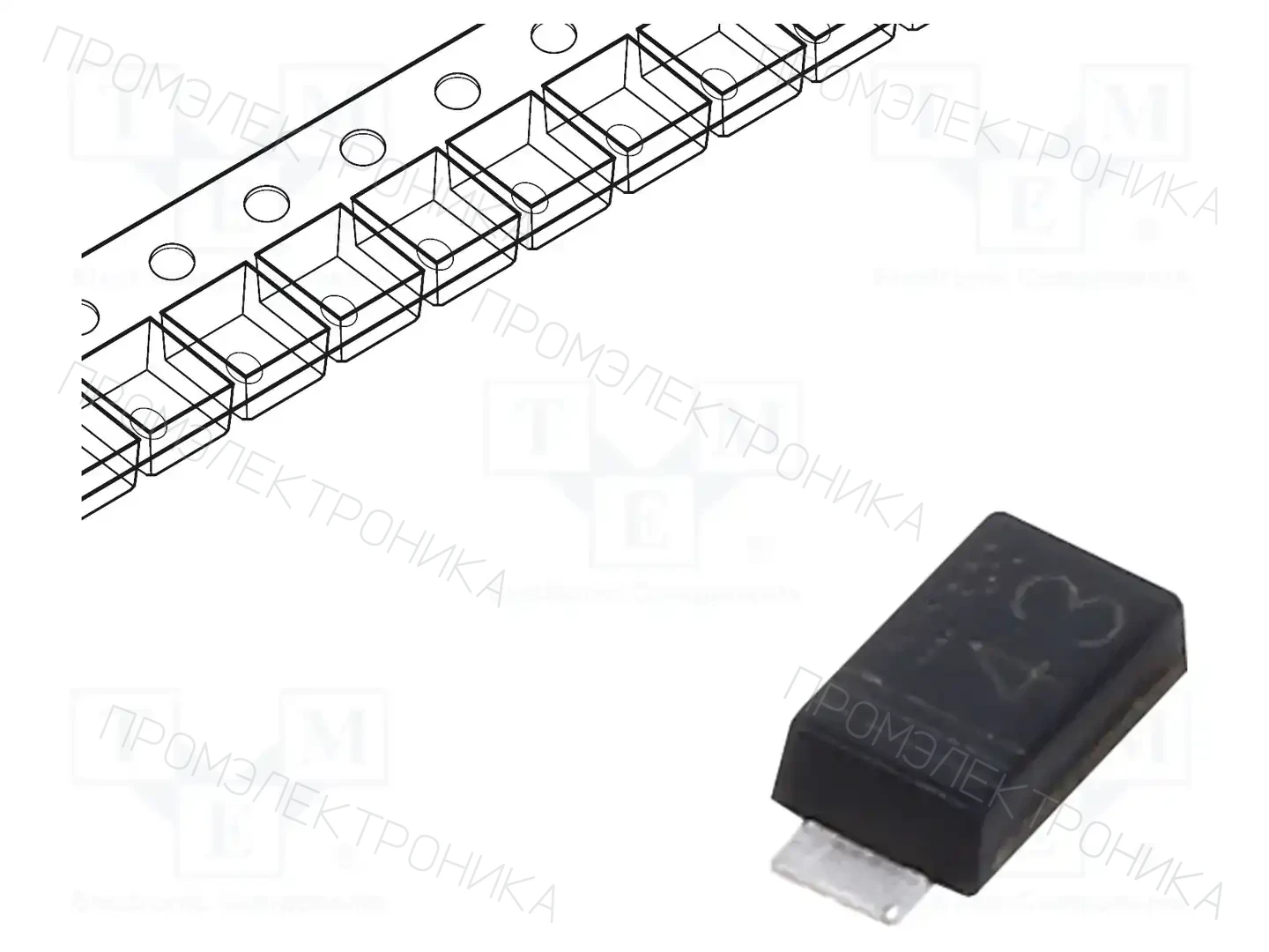 ROHM SEMICONDUCTOR RB168MM100TR — Диоды Шотки SMD