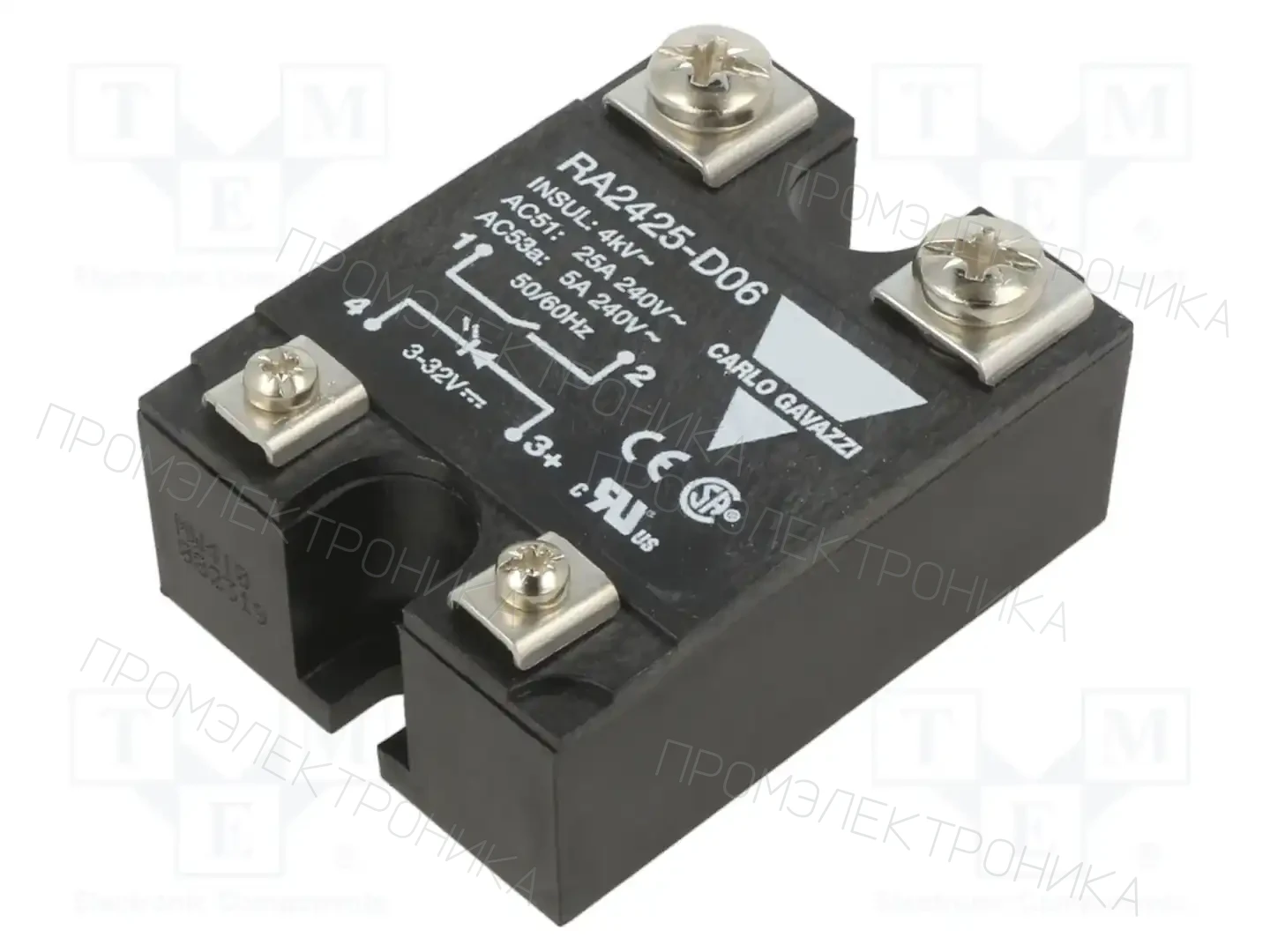 CARLO GAVAZZI RA2425-D06 — Реле SSR однофазные