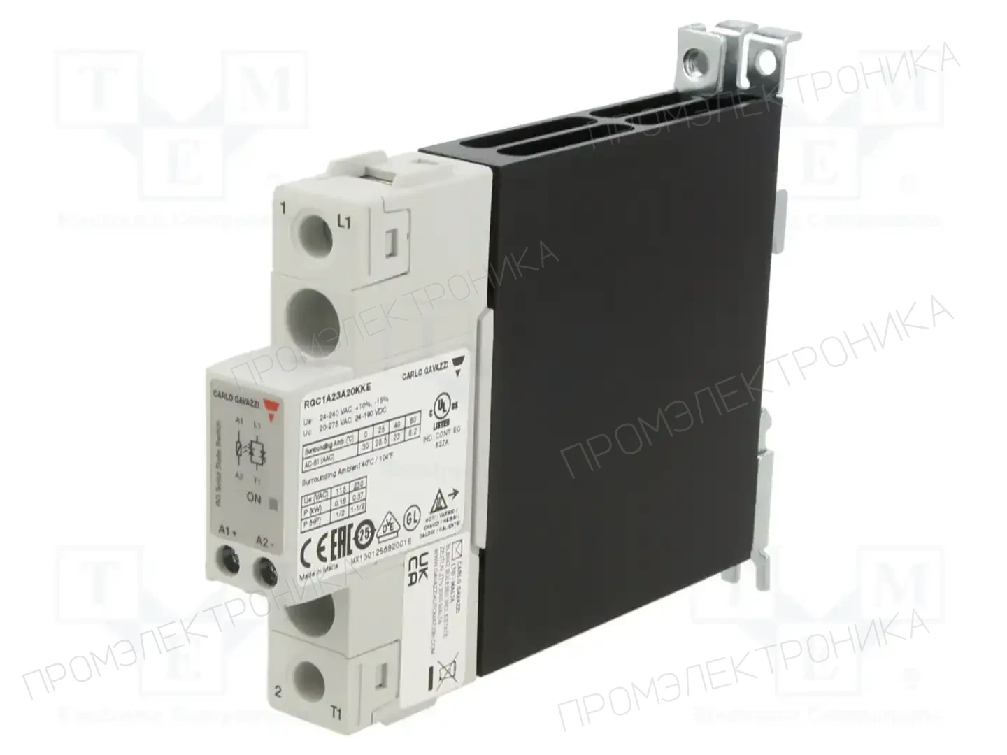 CARLO GAVAZZI RGC1A23A20KKE — Реле SSR однофазные