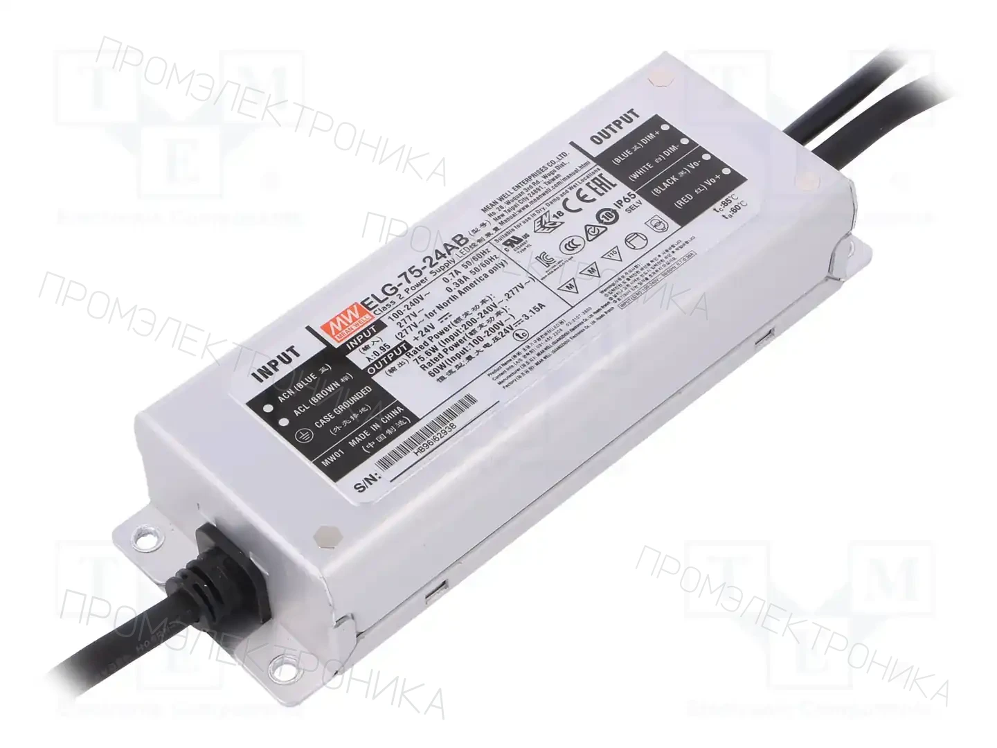 MEAN WELL ELG-75-24AB — Блоки питания для LED