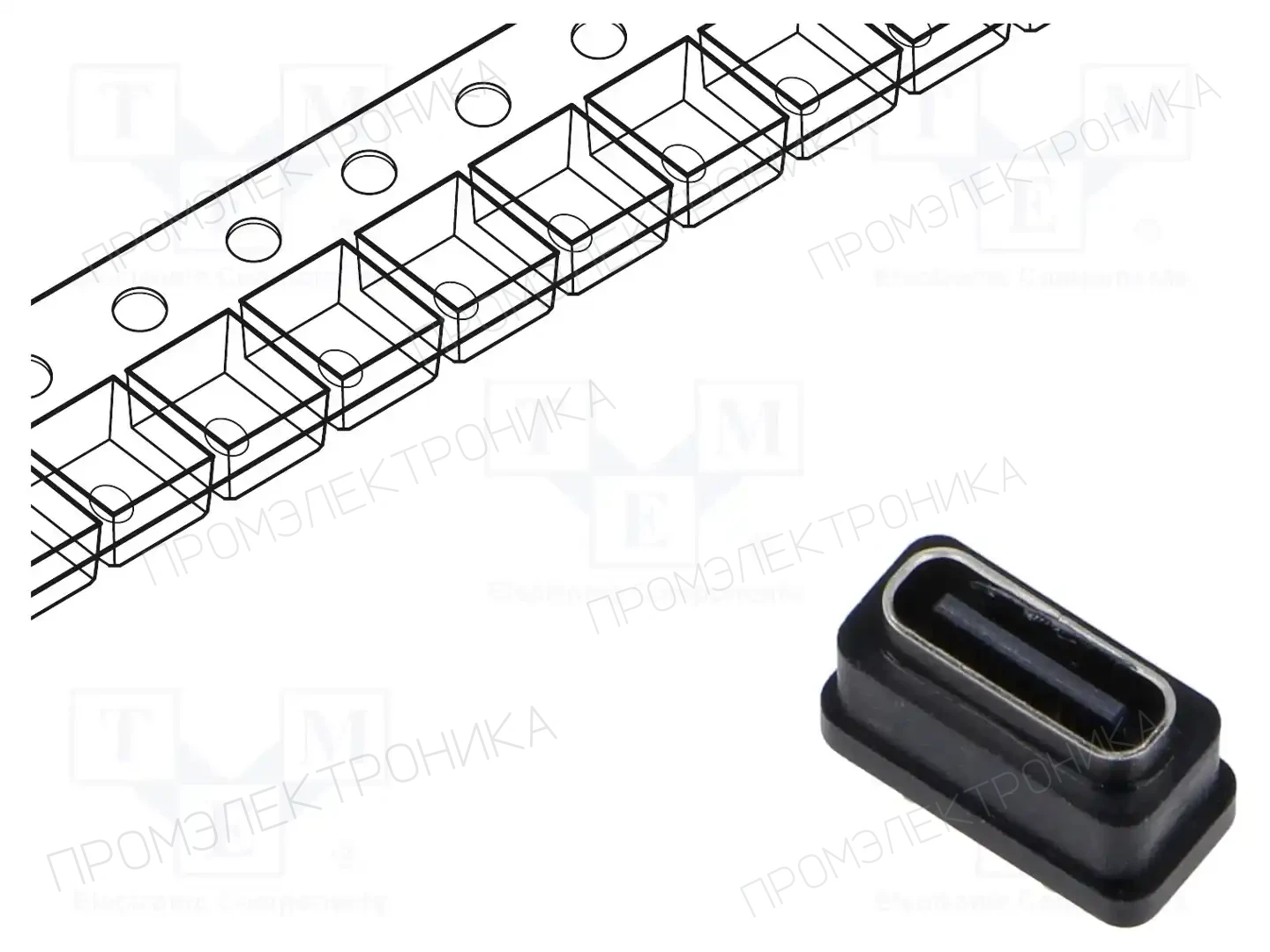 GCT USB4725-03-C-KIT — Разъeмы USB и IEEE1394