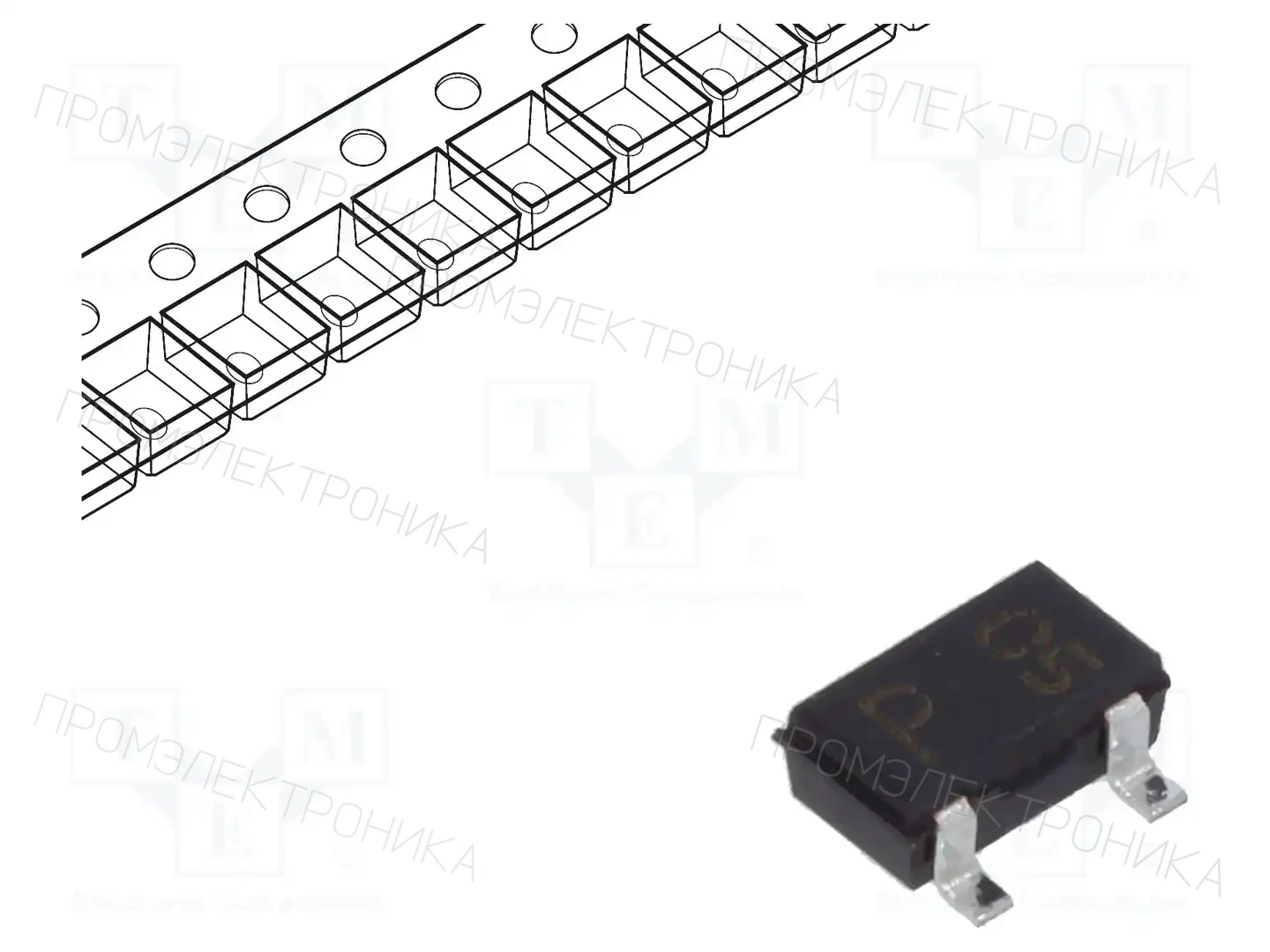 ROHM SEMICONDUCTOR DAP202KT146 — Универсальные диоды SMD