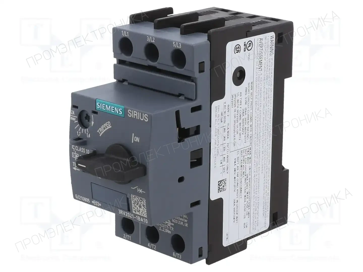 SIEMENS 3RV2021-1BA10 — Выключатели двигательные