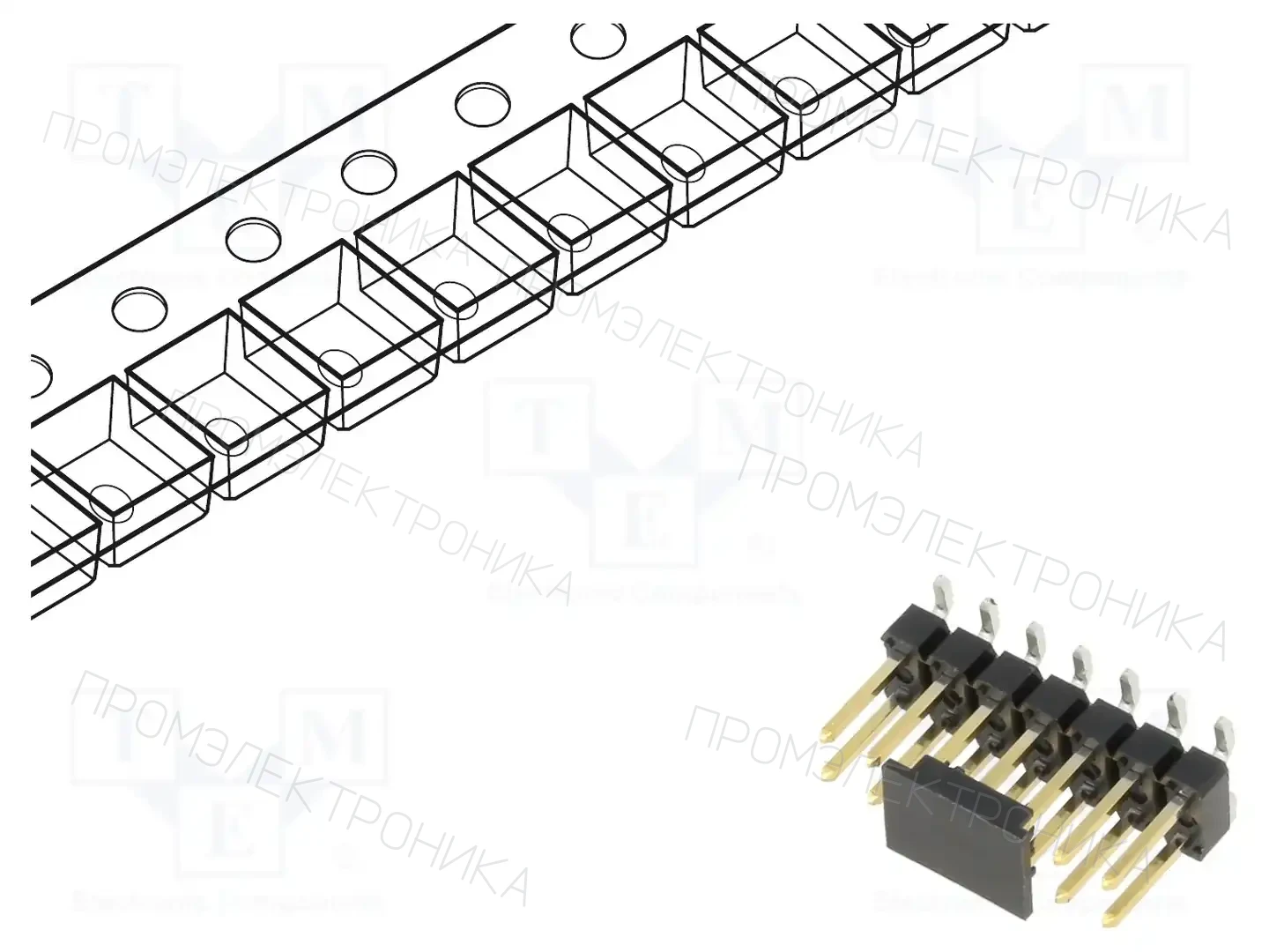 AMPHENOL COMMUNICATIONS SOLUTIONS 95278-101A14LF — Штекерные планки и гнезда