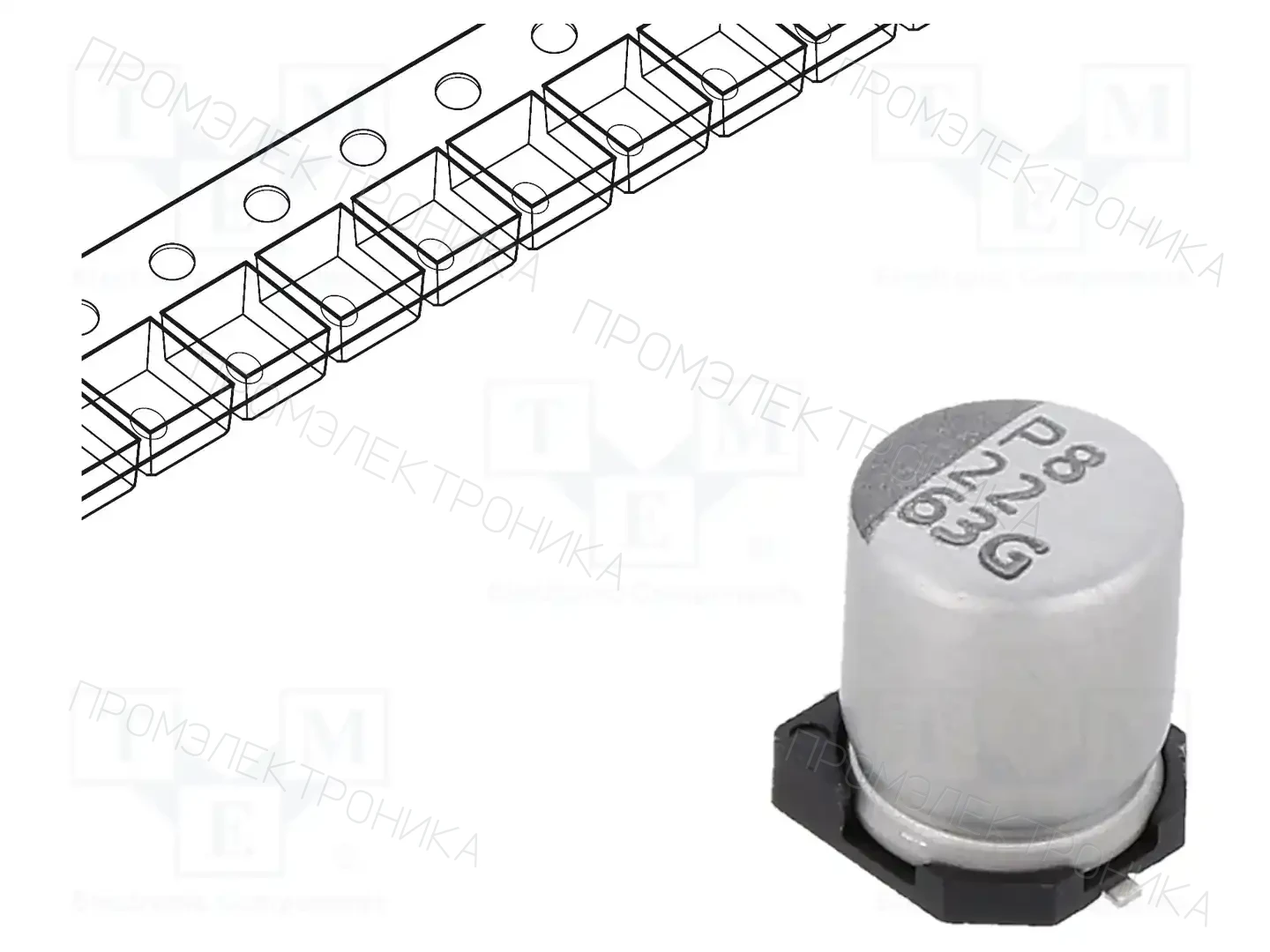 VISHAY GSC00BM2201JARL — Конденсаторы электролитические SMD