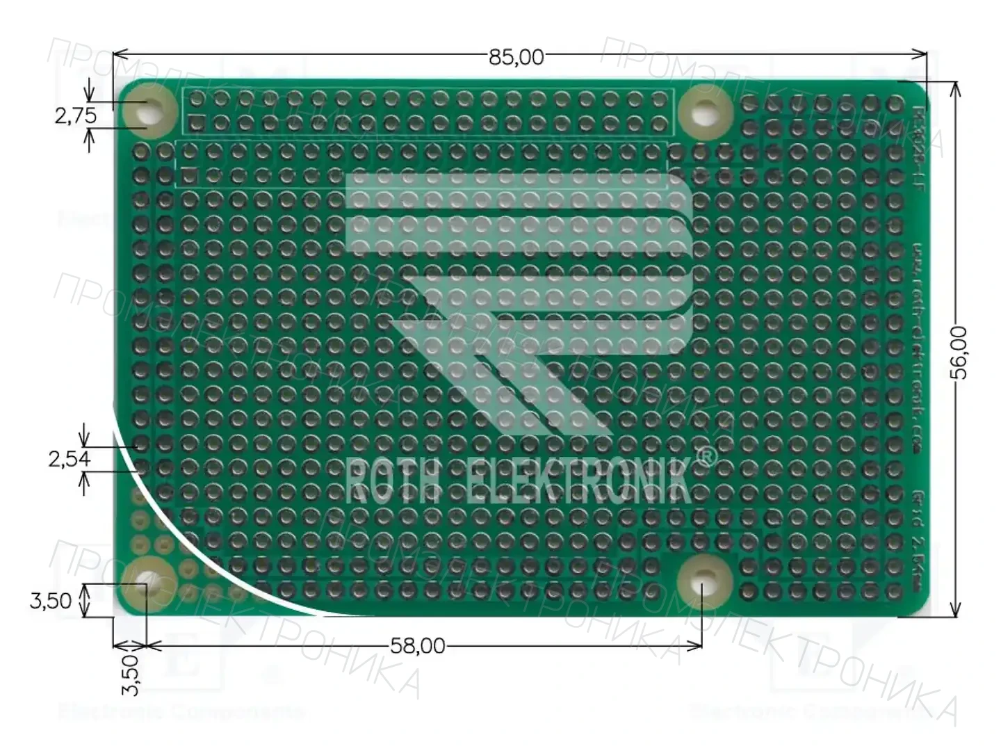 ROTH ELEKTRONIK GMBH RE3025-LF — Платы универсальные