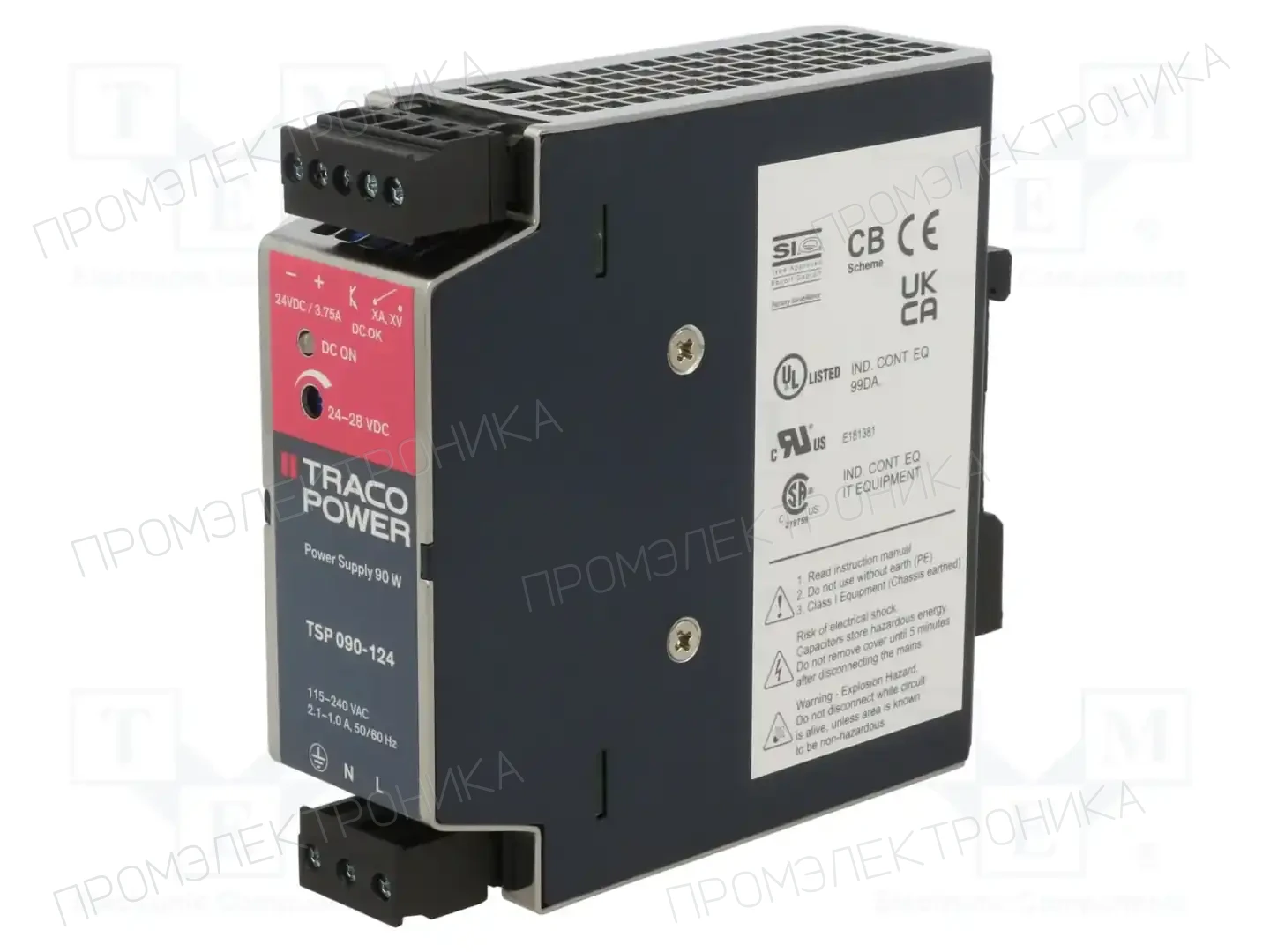 TRACO POWER TSP 090-124 — Блоки питания на DIN-рейку