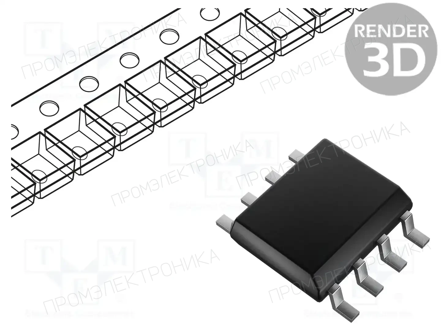 Texas Instruments INA849DR — Операционные усилители SMD