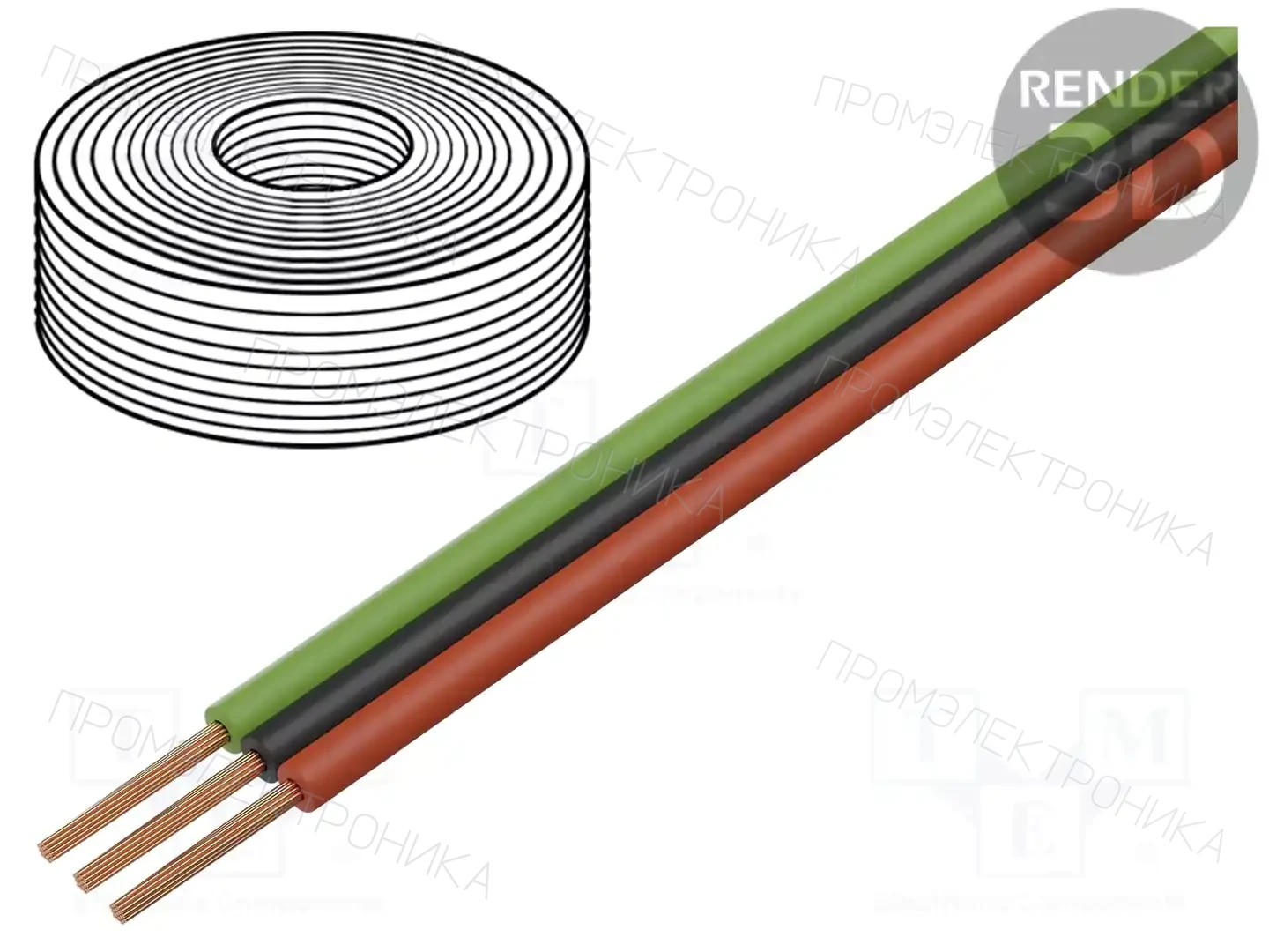 DONAU ELEKTRONIK 325-014-25 — Провода ленточные многоцветные