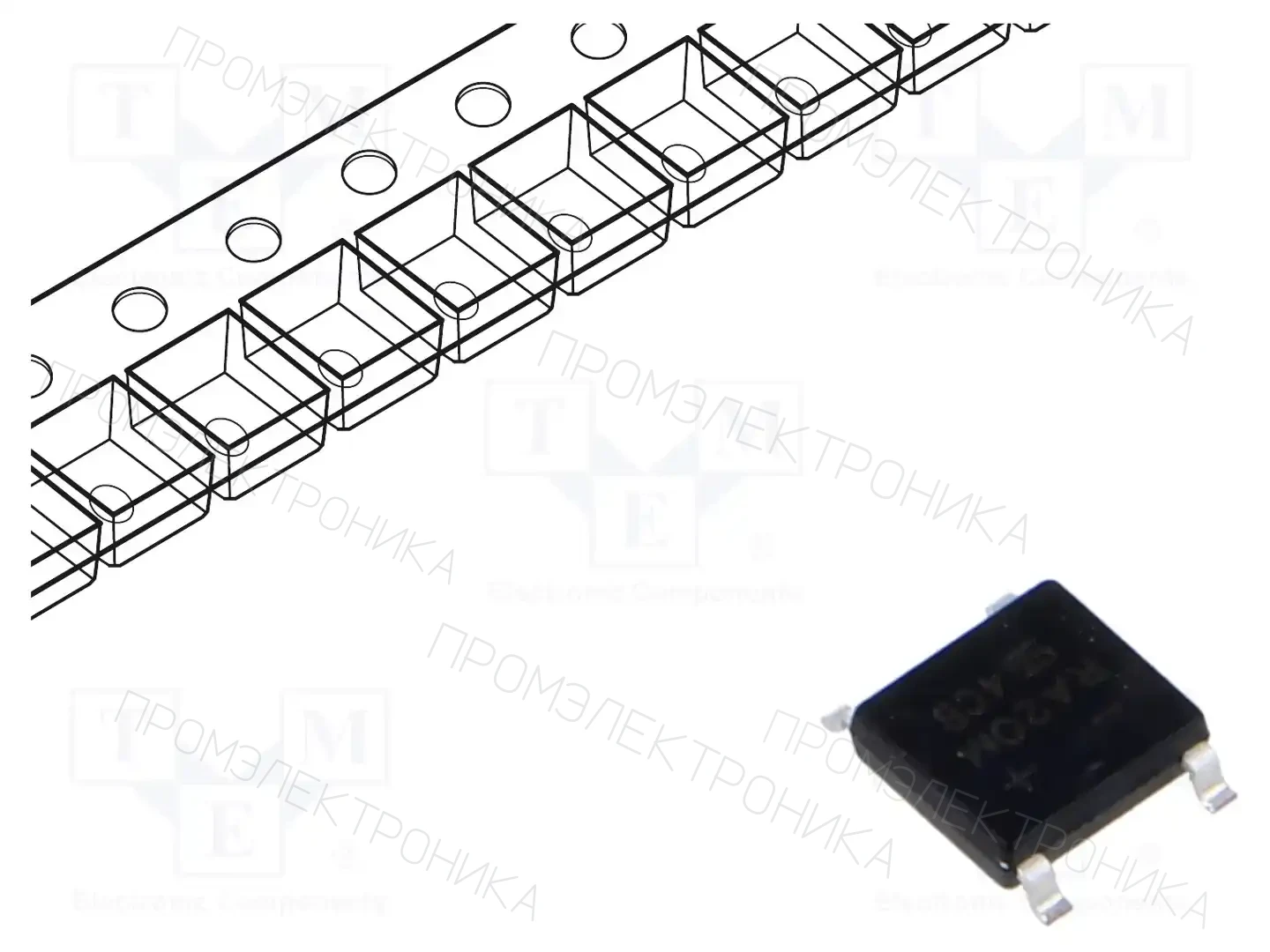 TAIWAN SEMICONDUCTOR RABS20M — Однофазные мосты диодные SMD/THT