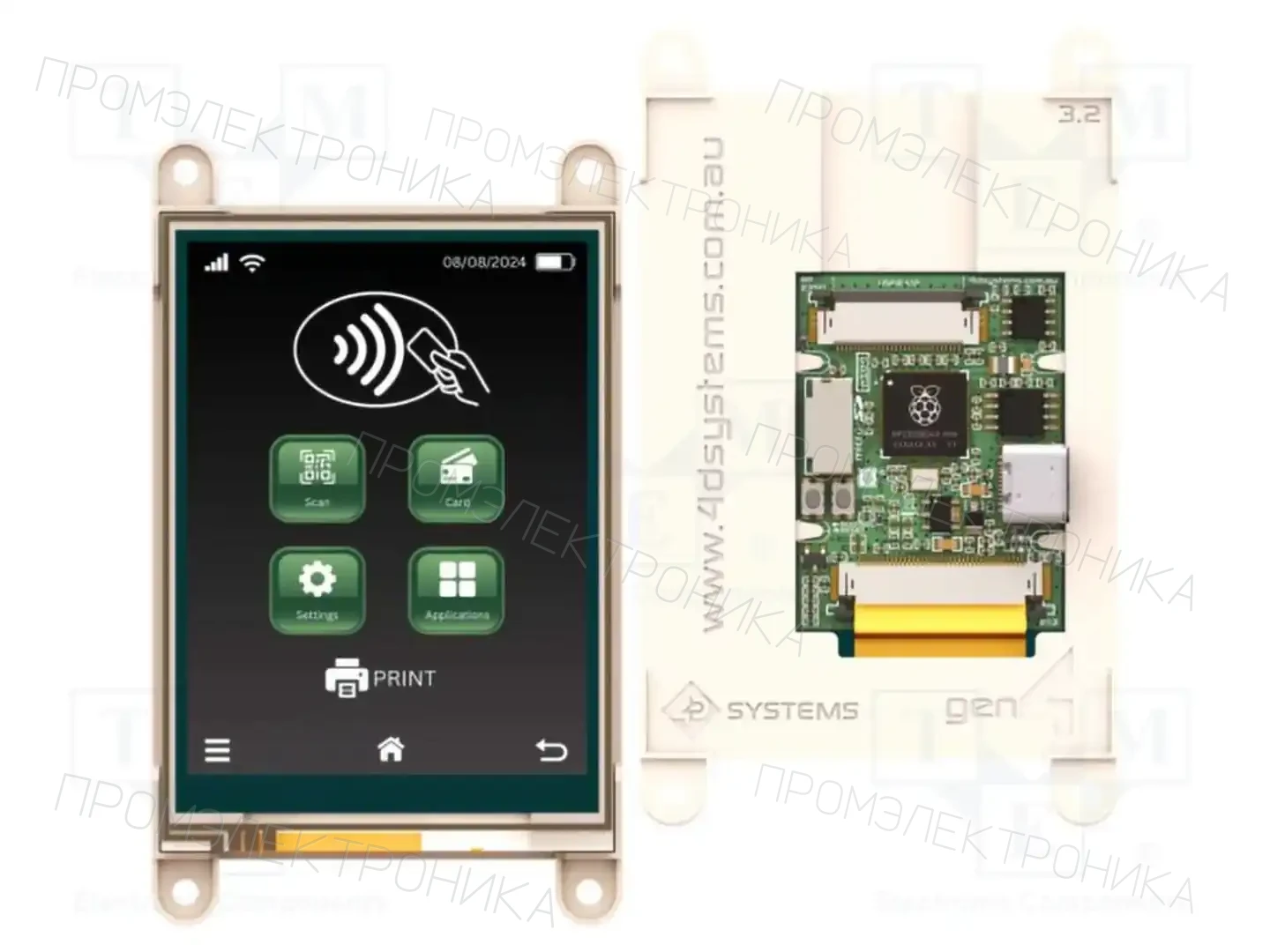 4D Systems GEN4-RP2350-32T — Интеллигентные дисплеи