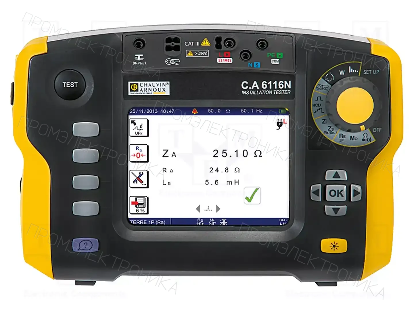 CHAUVIN ARNOUX C.A 6116N — Измерители проводки многофункциональные
