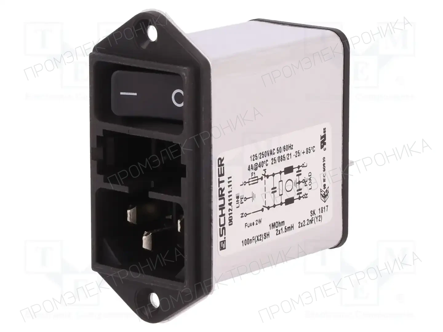 SCHURTER DD12.4111.111 — Разъемы IEC 60320