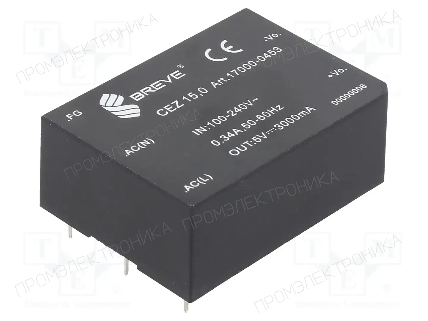 BREVE TUFVASSONS 17000-0453 — Преобразователи AC/DC для PCB