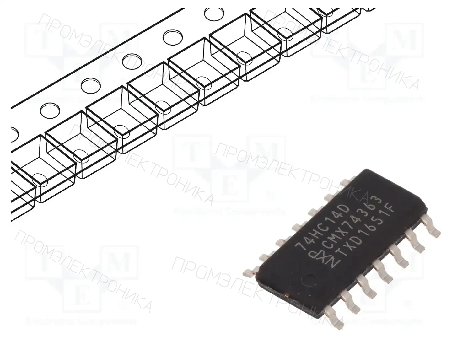 NEXPERIA 74HC14D,653 — Ворота, инверторы