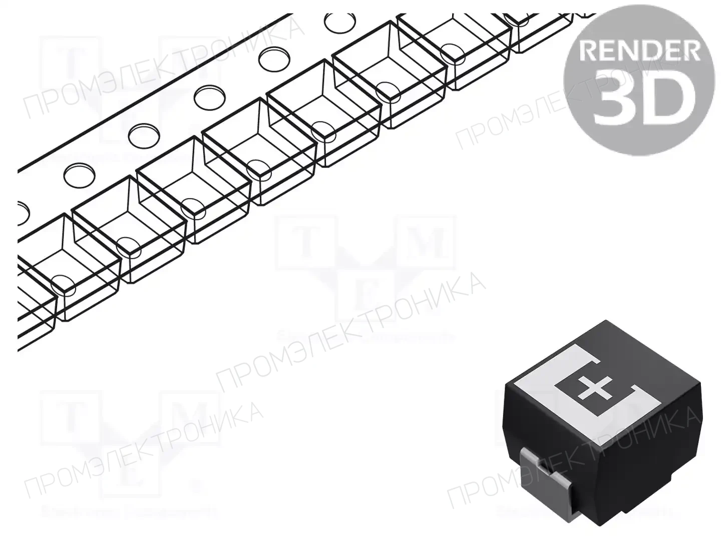PANASONIC 2TPE330MFB — Конденсаторы полимерные SMD