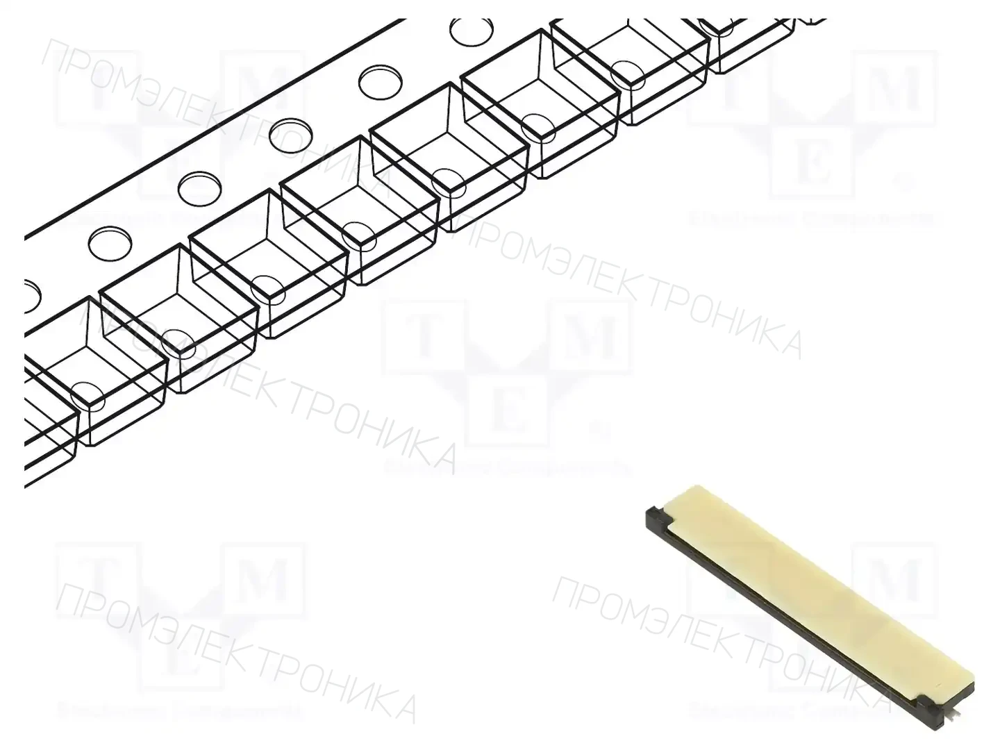 AMPHENOL COMMUNICATIONS SOLUTIONS 62684-502100ALF — Разъeмы FFC/FPC растр 0,5мм