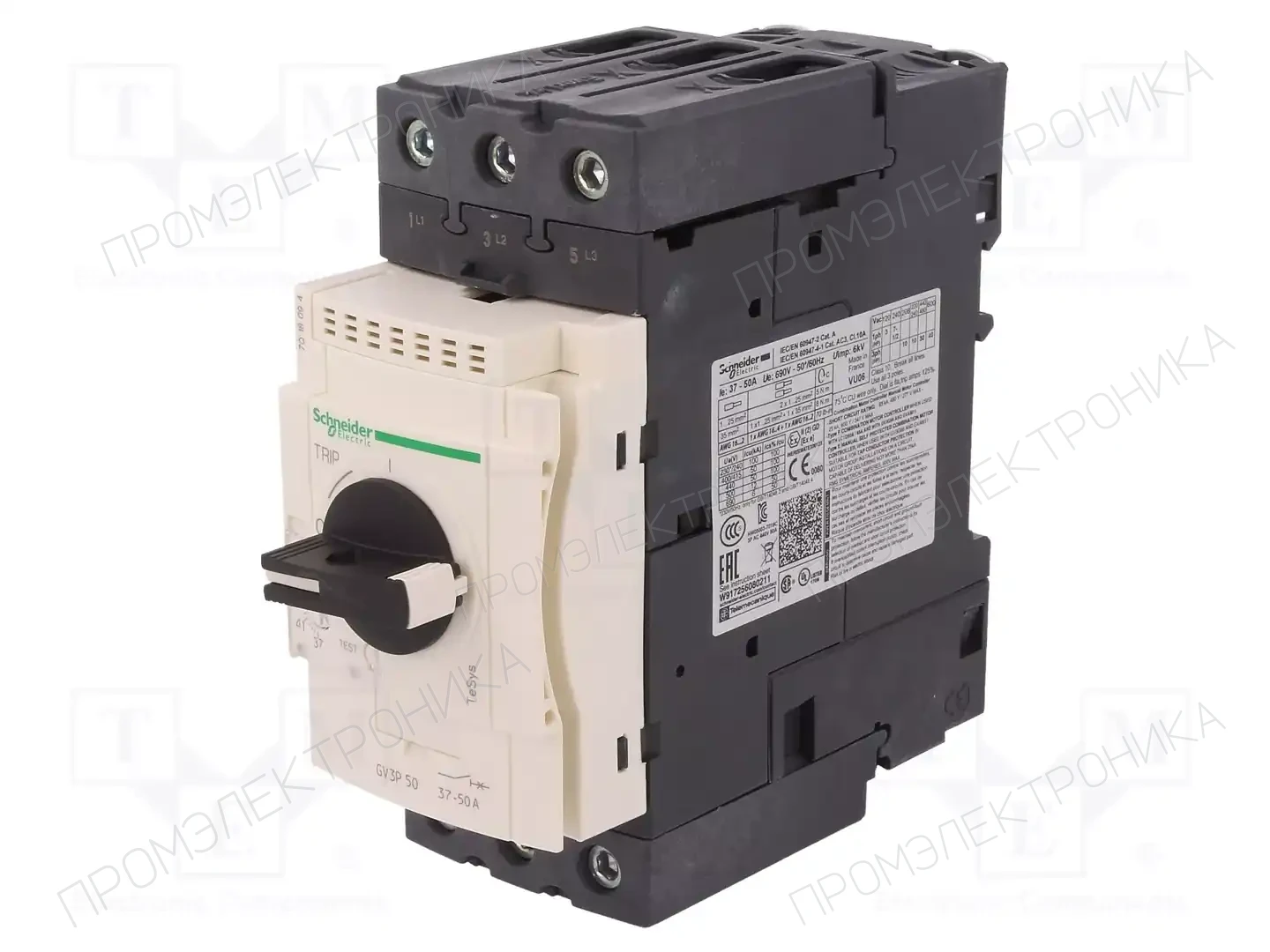 SCHNEIDER ELECTRIC GV3P50 — Выключатели двигательные