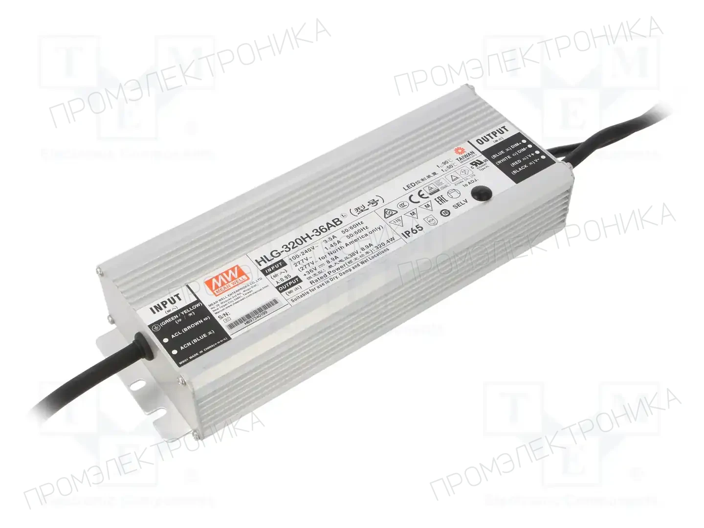 MEAN WELL HLG-320H-36AB — Блоки питания для LED