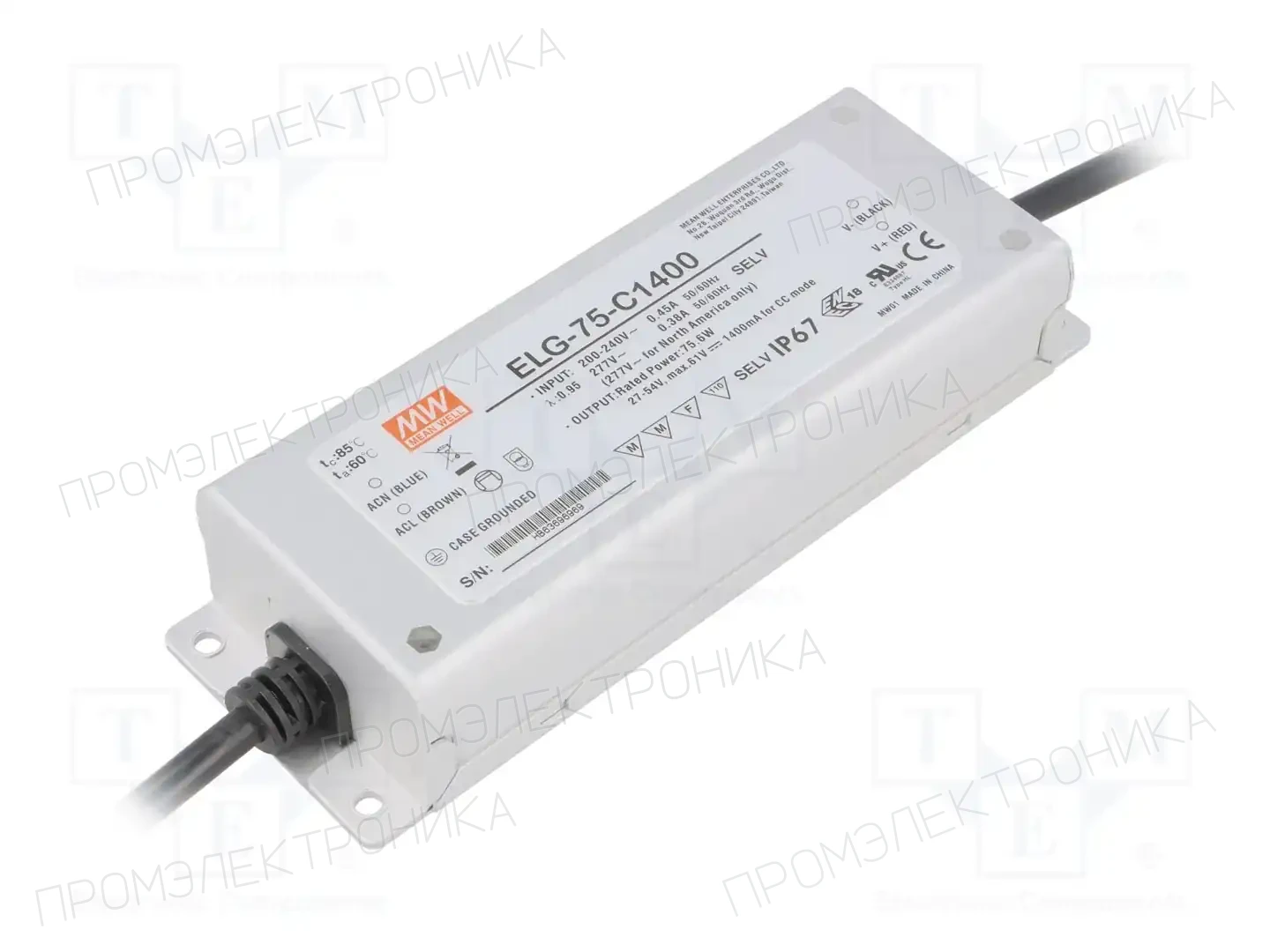 MEAN WELL ELG-75-C1400 — Блоки питания для LED