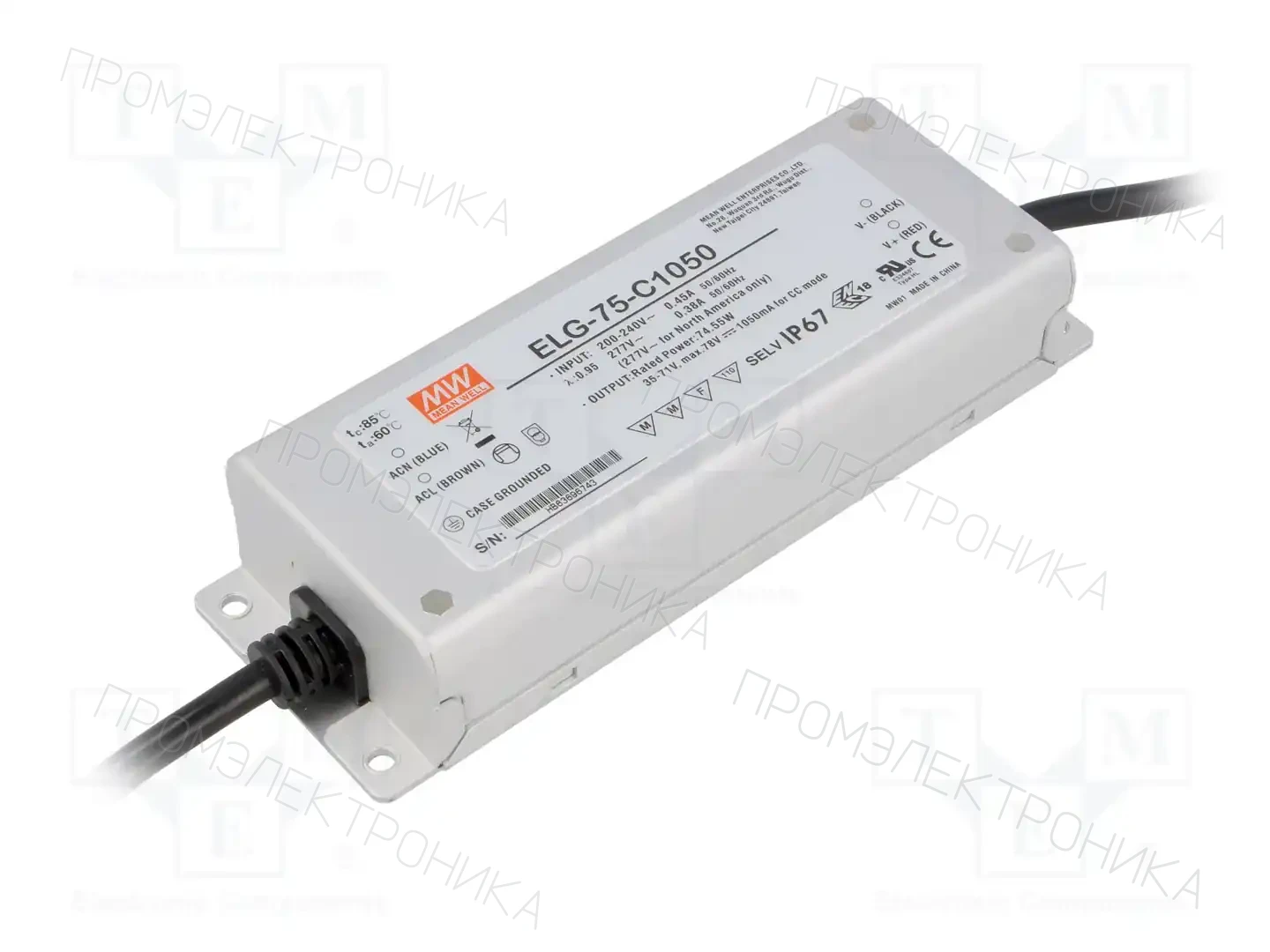 MEAN WELL ELG-75-C1050 — Блоки питания для LED
