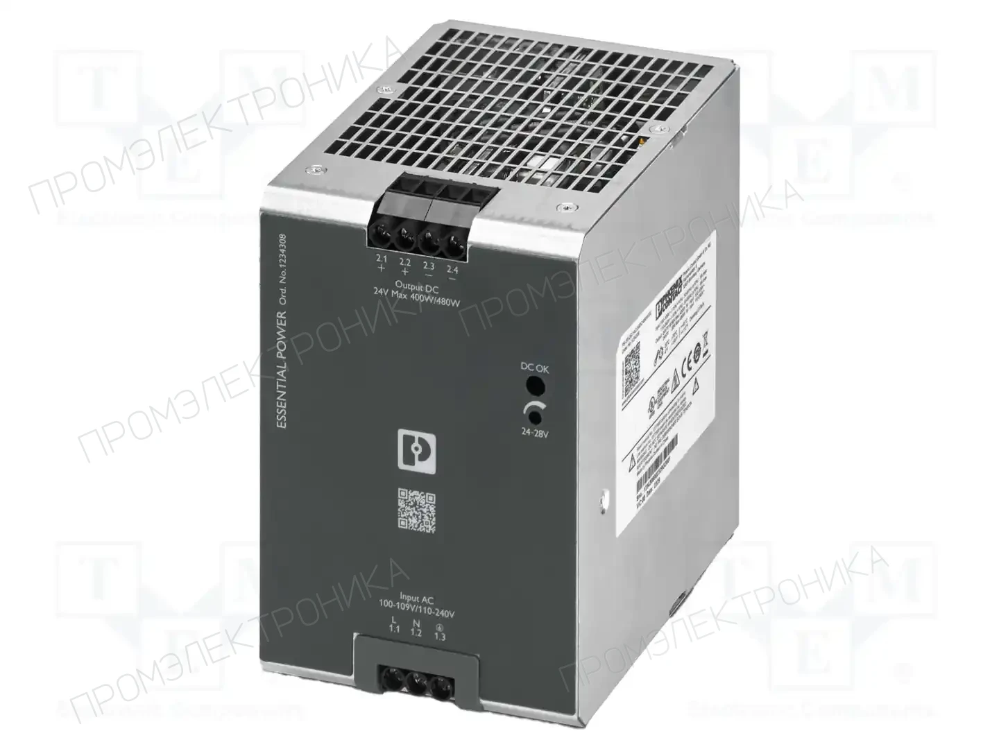 PHOENIX CONTACT PS-EE-2G/1AC/24DC/480W/SC — Блоки питания на DIN-рейку