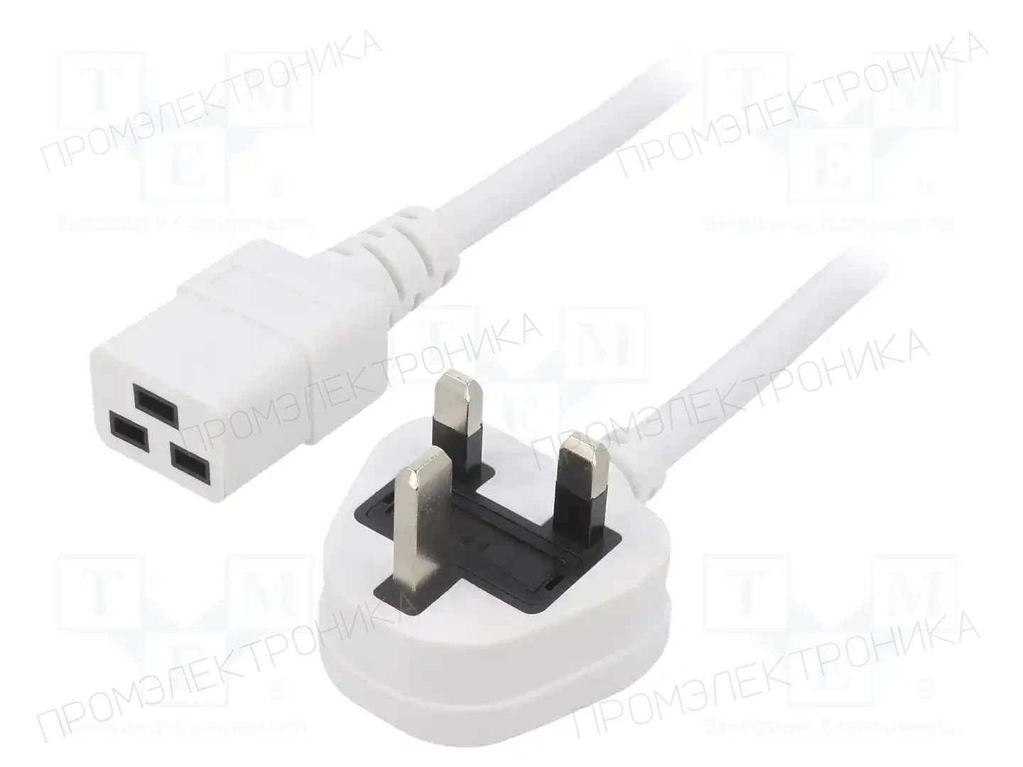 LIAN DUNG LT-318(3A)+549 3X1.5 WHT 1M — Кабели питания компьютерные и универс