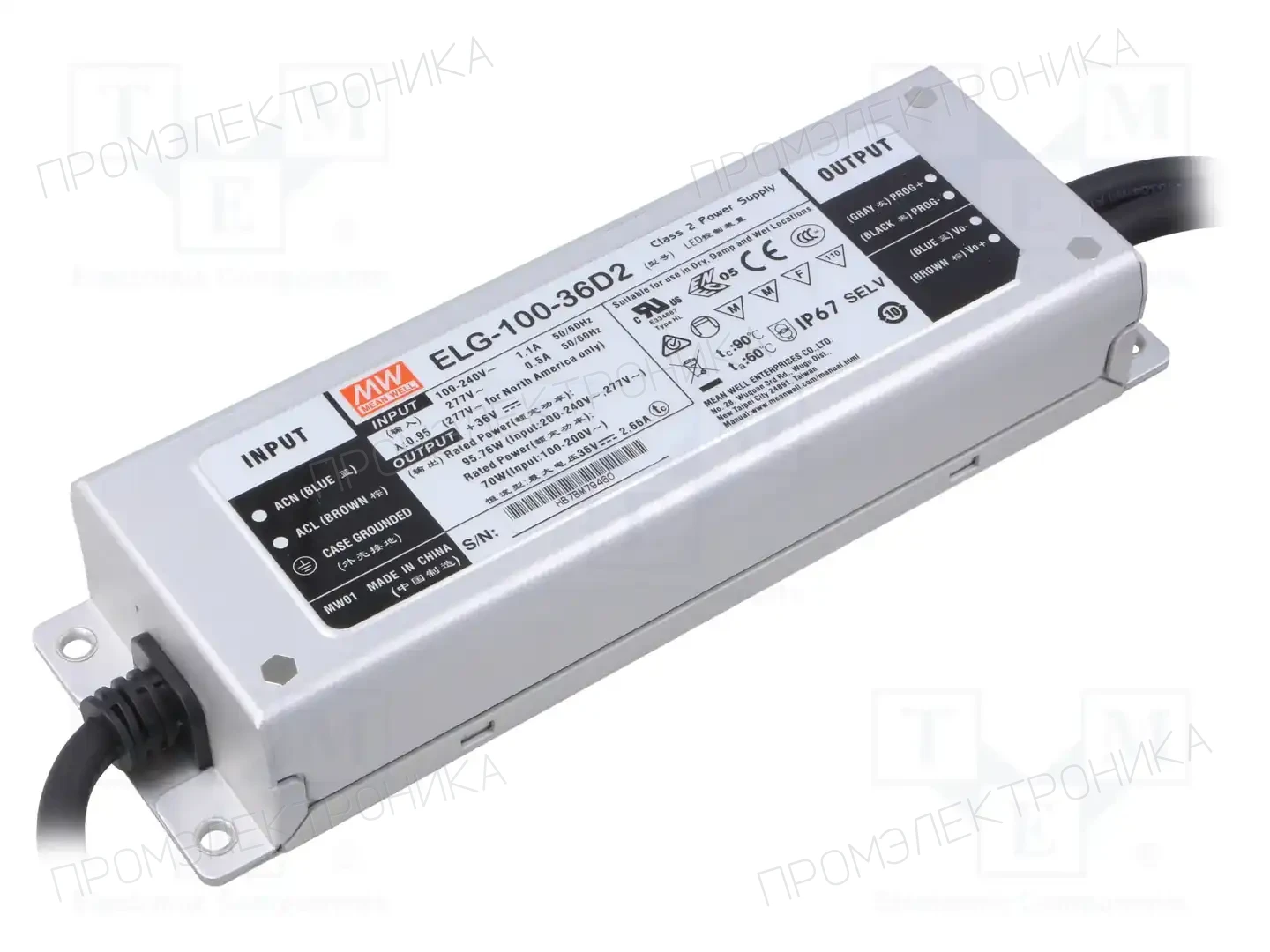 MEAN WELL ELG-100-36D2 — Блоки питания для LED