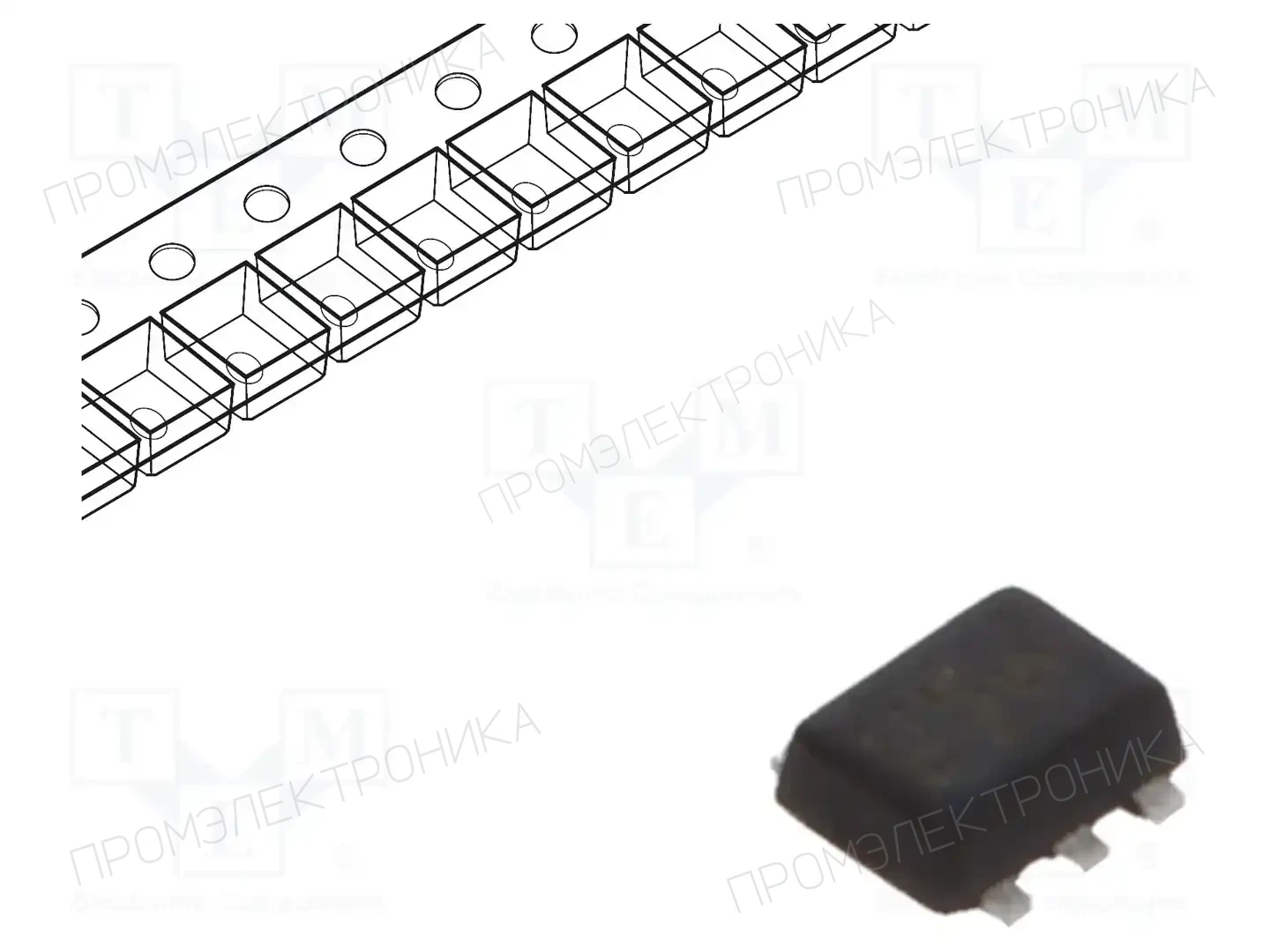 onsemi EMC5DXV5T1G — Комплементарные пары транзисторов