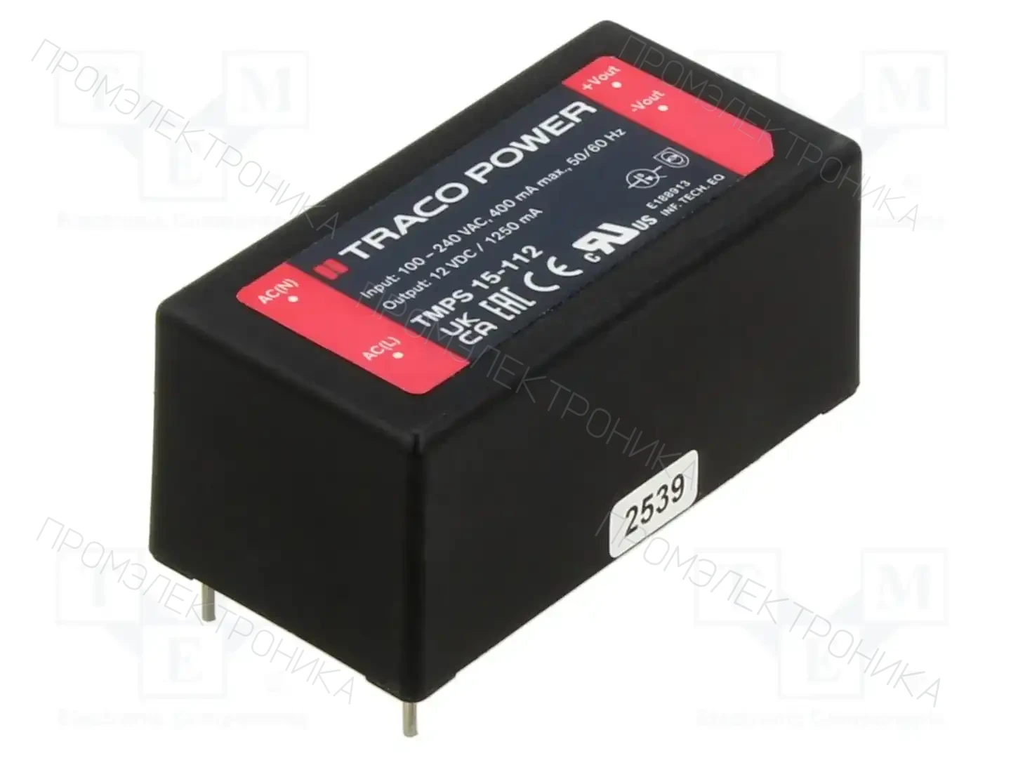 TRACO POWER TMPS 15-112 — Преобразователи AC/DC для PCB