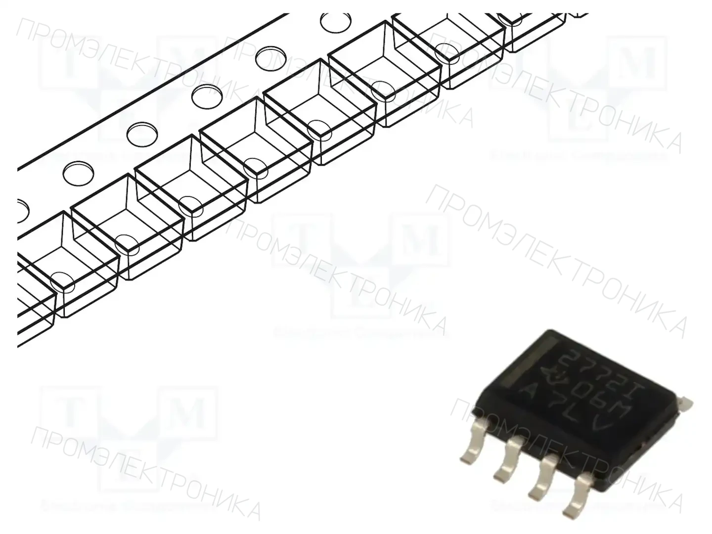 Texas Instruments TLV2772IDR — Операционные усилители SMD