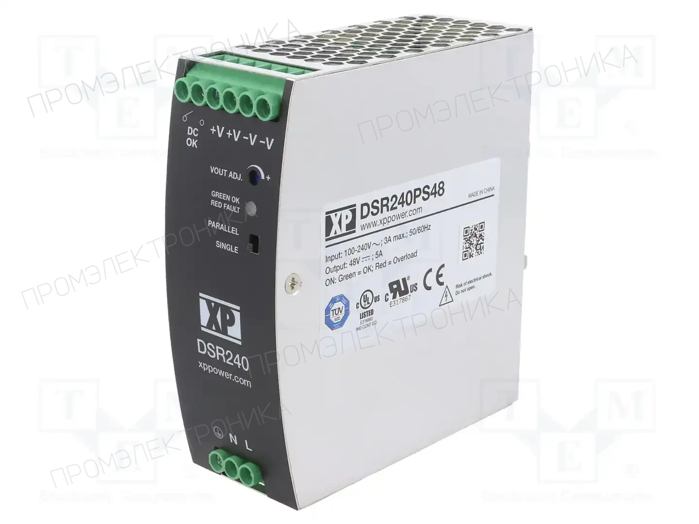 XP POWER DSR240PS48 — Блоки питания на DIN-рейку