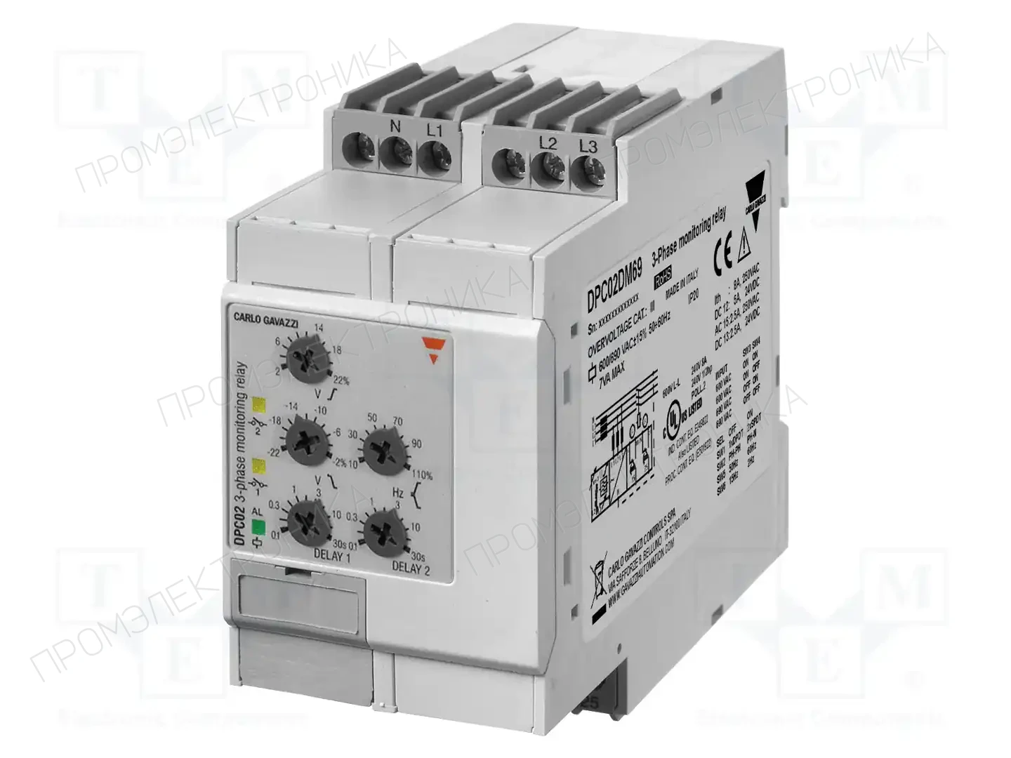 CARLO GAVAZZI DPC02DM49 — Контрольные реле