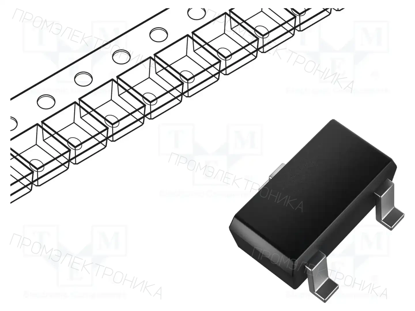 onsemi MUN2111T1G — Транзисторы PNP SMD
