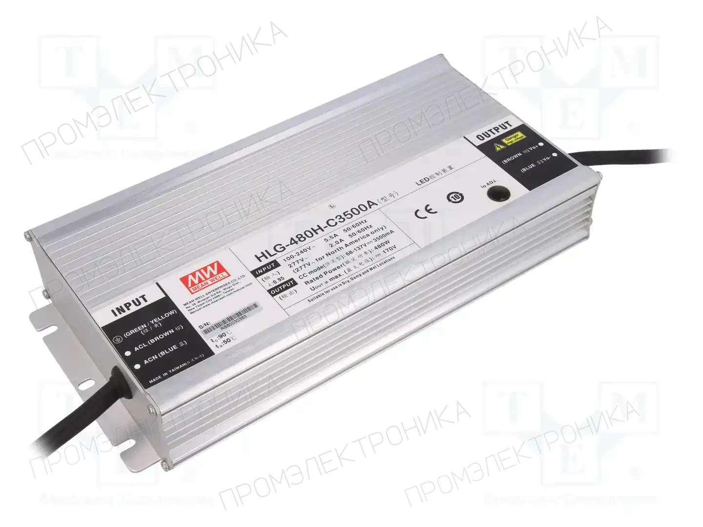 MEAN WELL HLG-480H-C3500A — Блоки питания для LED