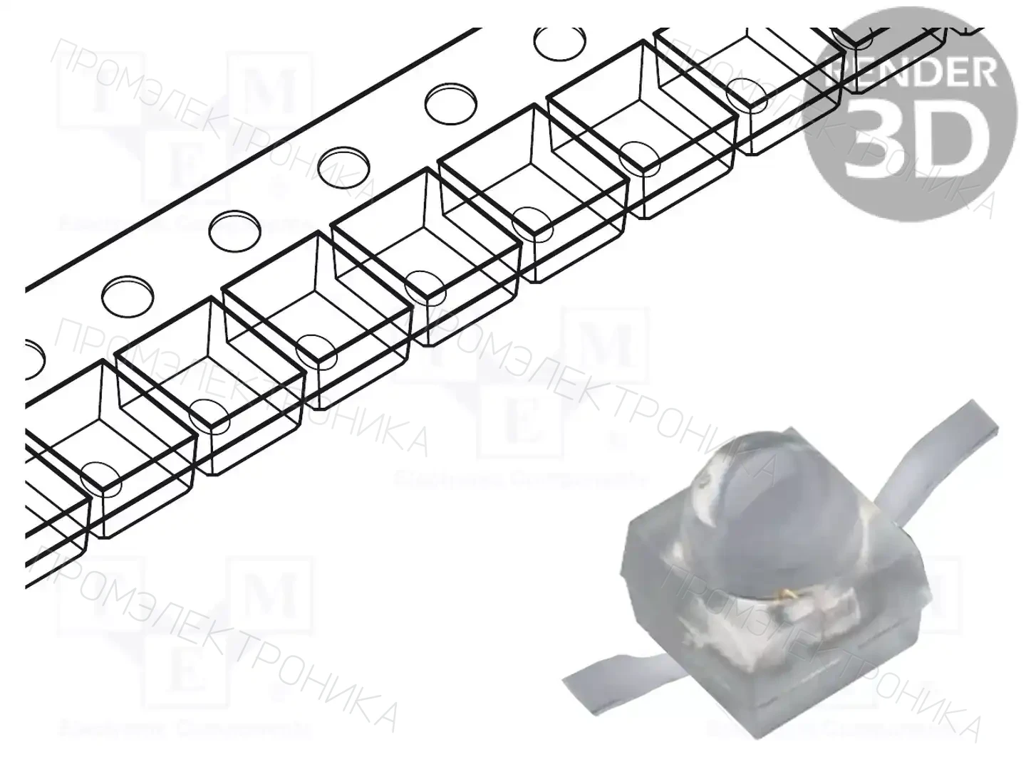 KINGBRIGHT ELECTRONIC KM2520SURCK09-TR — Светодиоды SMD цветные